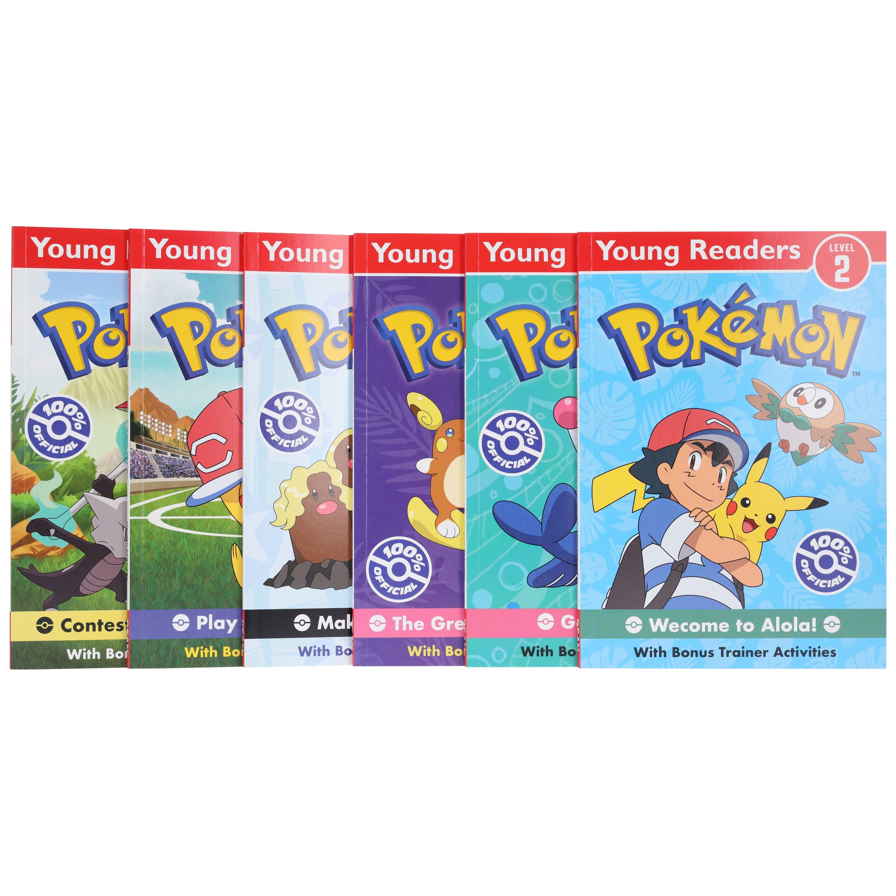 Pokémon: The Alola Collection Young Readers Level 2 6 Picture Books E-Books Set - Ages 4-8 - E-B00k