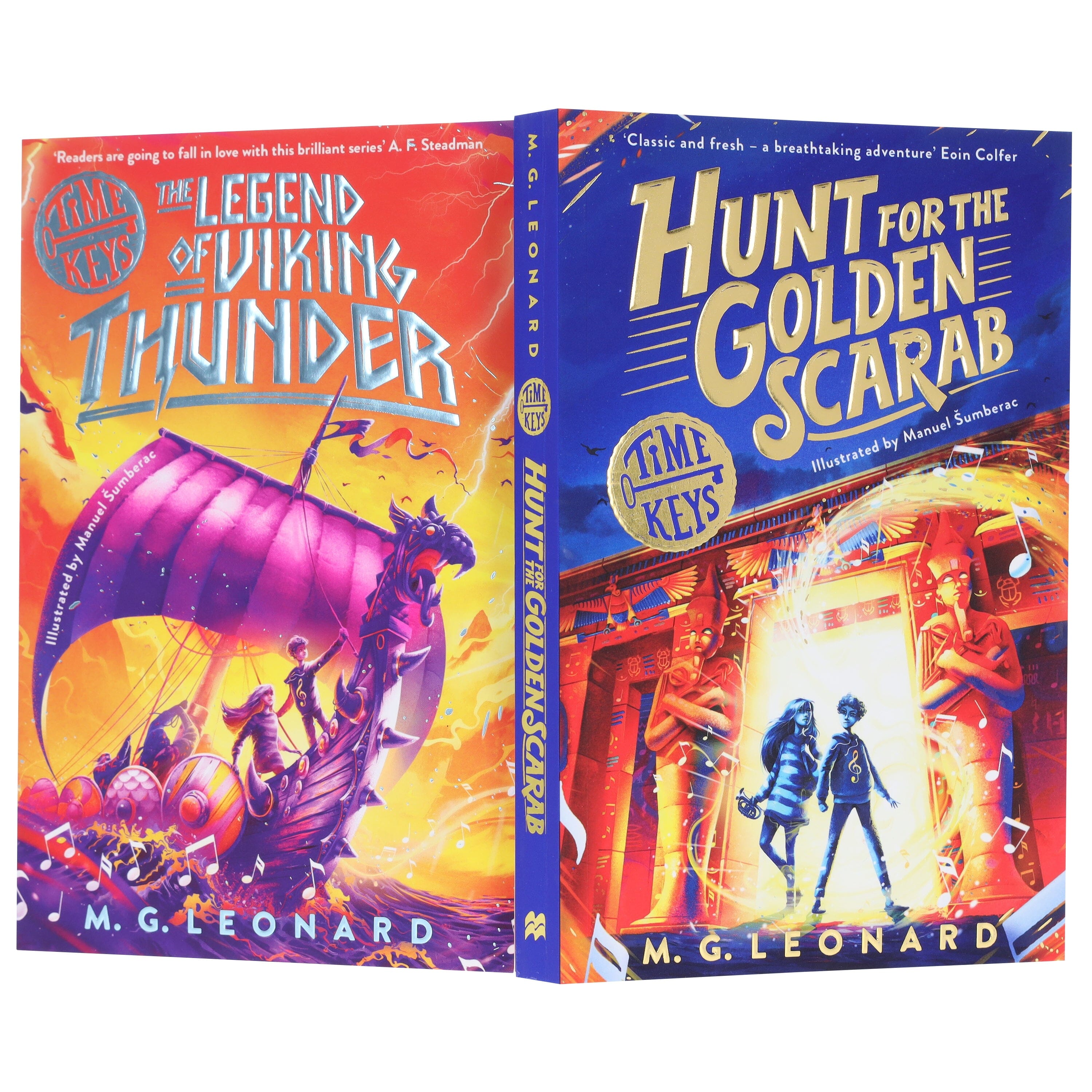 Time Keys Series by M. G. Leonard Illustrated 2 Books Collection Set - Ages 9-11 - E-B00k