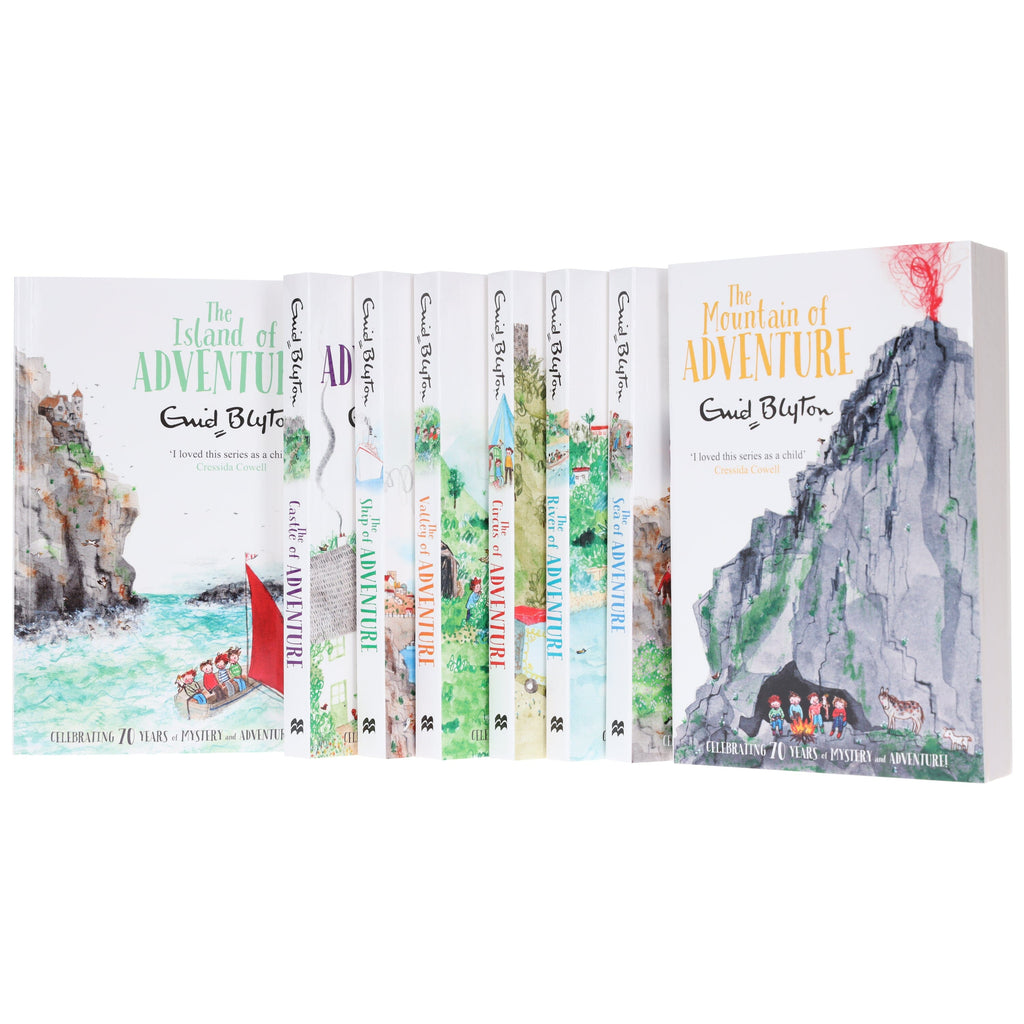 Damaged - Enid Blyton Adventure Series (Mountain, Sea, River, Circus, Valley, Ship, Castle, Island) 8 Books Collection Box set - Ages 9-14 - E-B00k - T 33