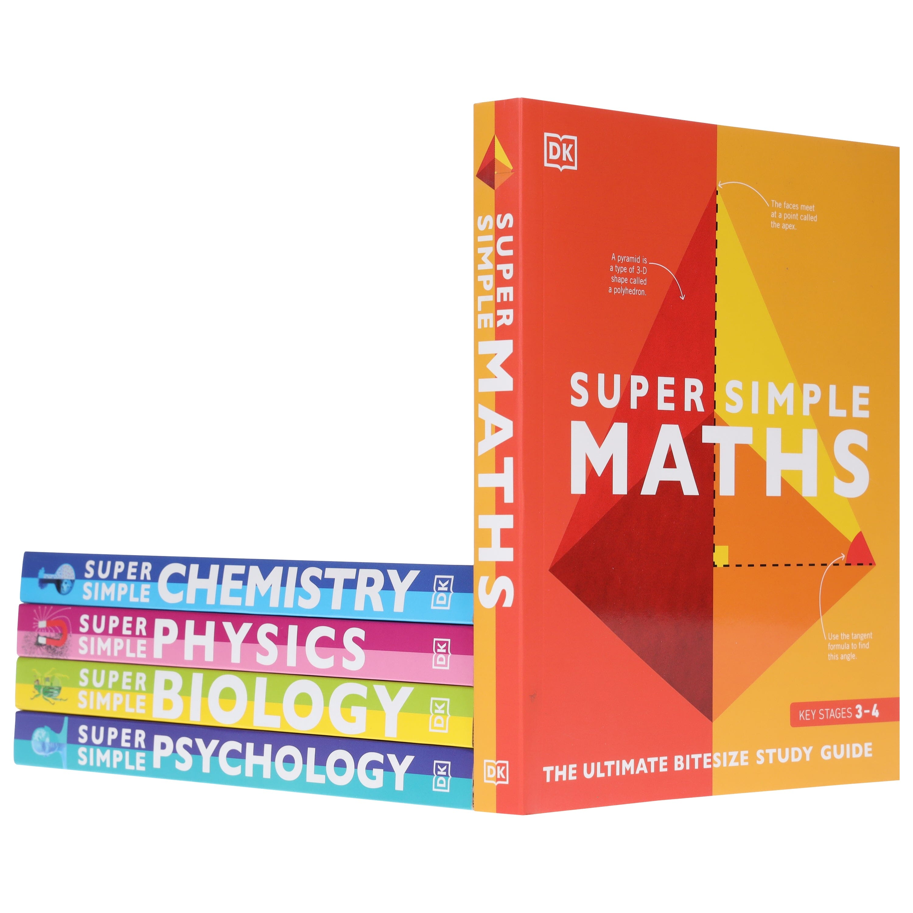Super Simple: Maths, Chemistry, Physics, Biology & Psychology The Ultimate Bitesize Study Guide 5 Books Collection Set - Non Fiction - E-B00k