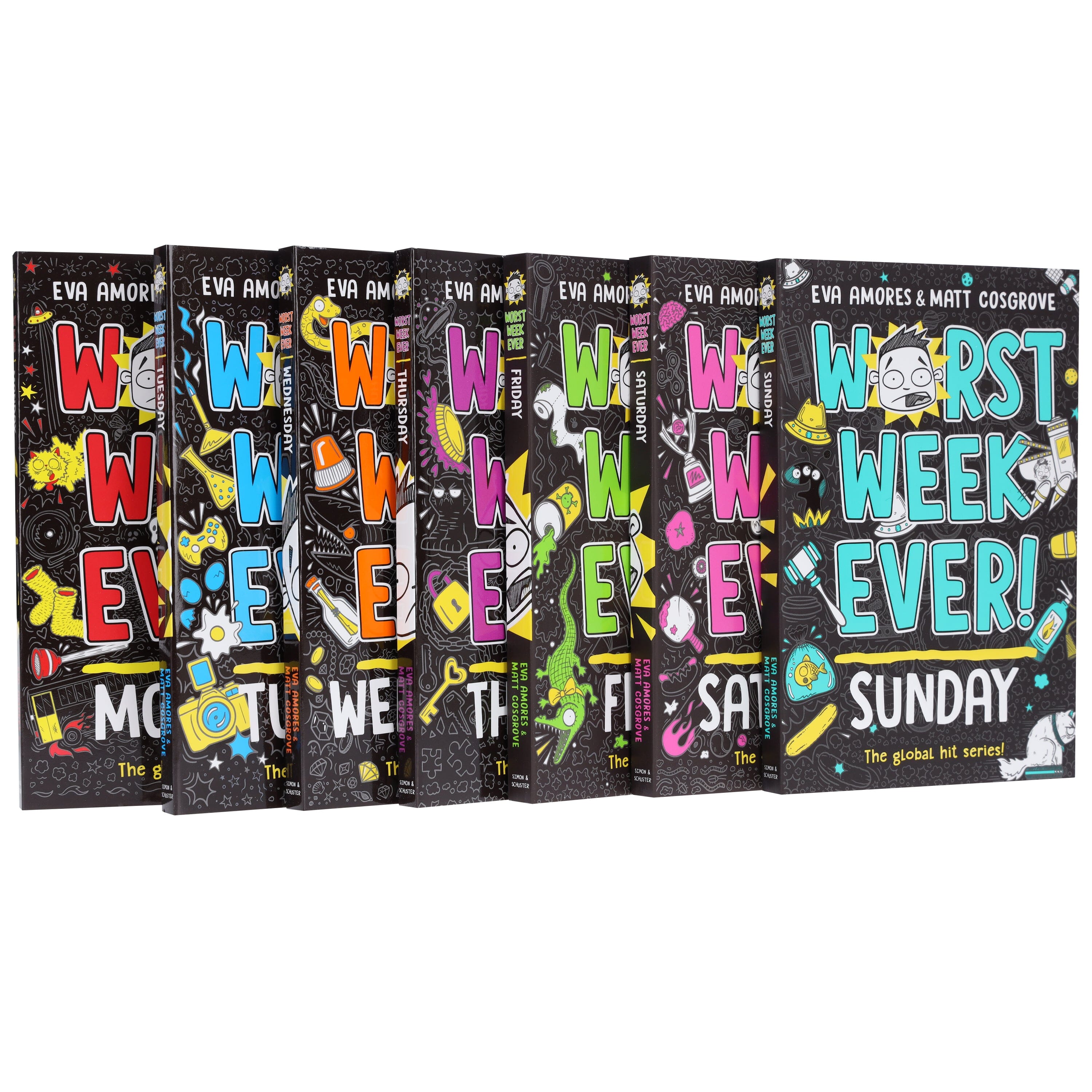 Worst Week Ever! Series By Eva Amores And Matt Cosgrove 7 Books Collection Set - Ages 8+ - E-B00k
