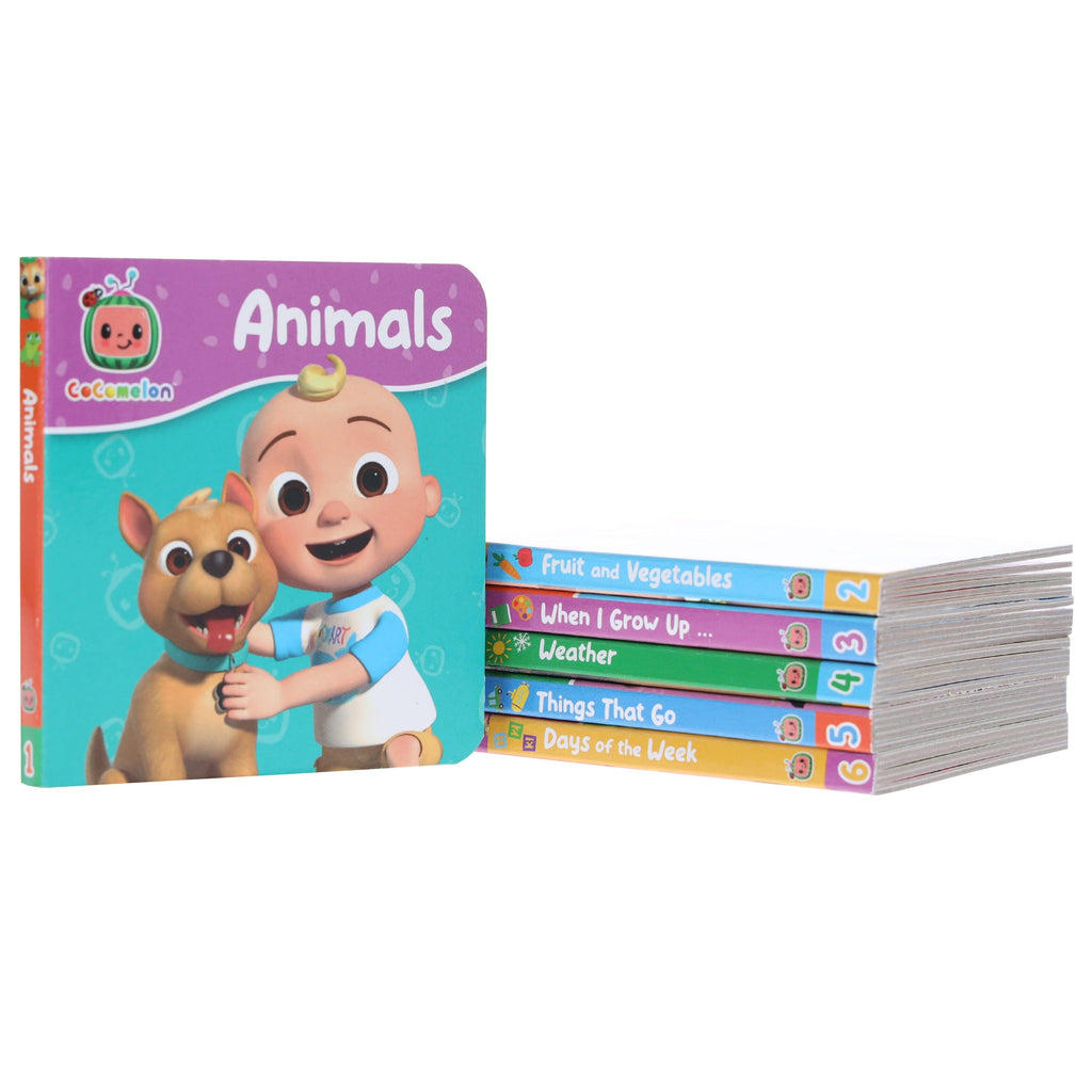 CoComelon Little Learners Pocket Library: 6 Mini Books Collection E-Books Set - Ages 1-4 - Board Book