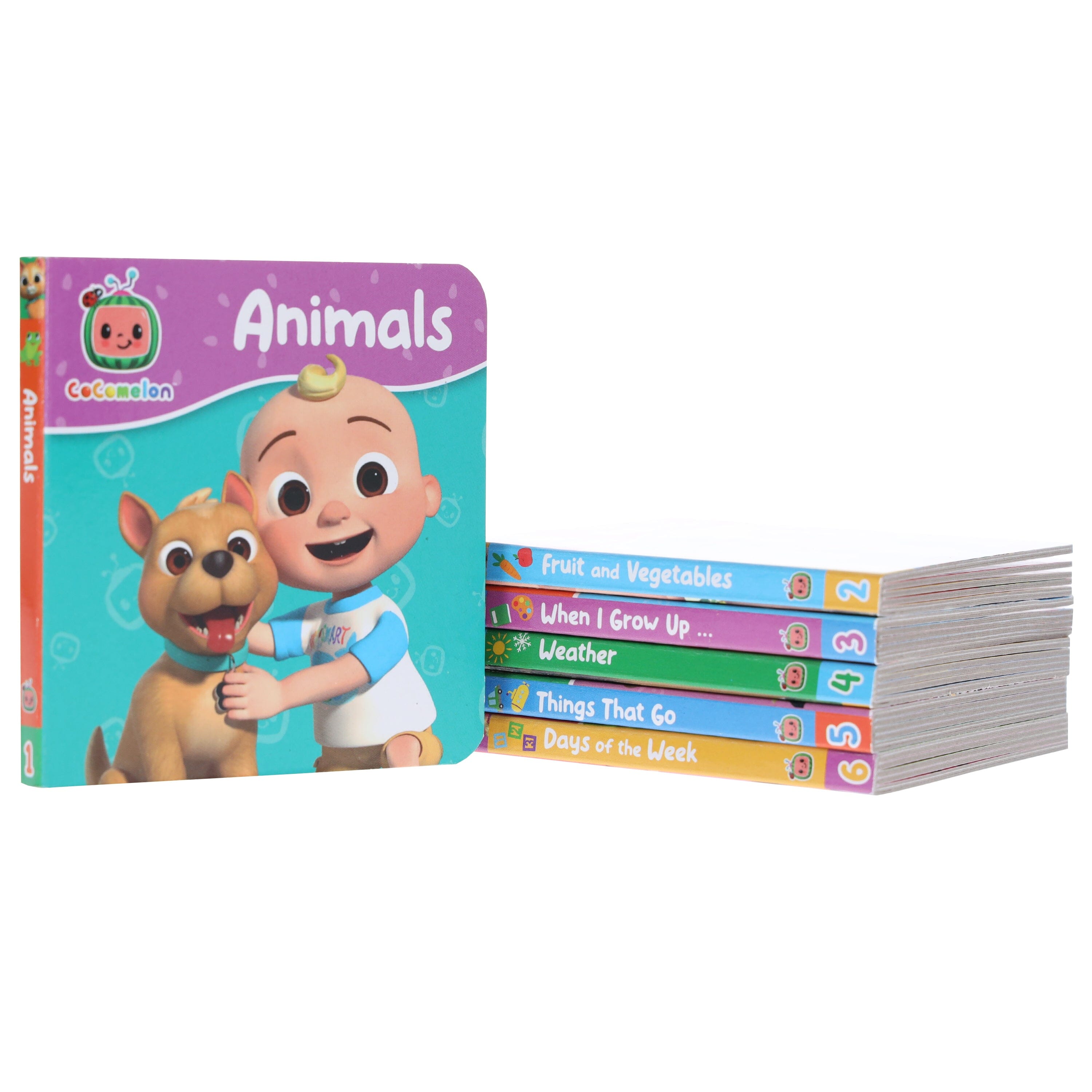 CoComelon Little Learners Pocket Library: 6 Mini Books Collection E-Books Set - Ages 1-4 - Board Book