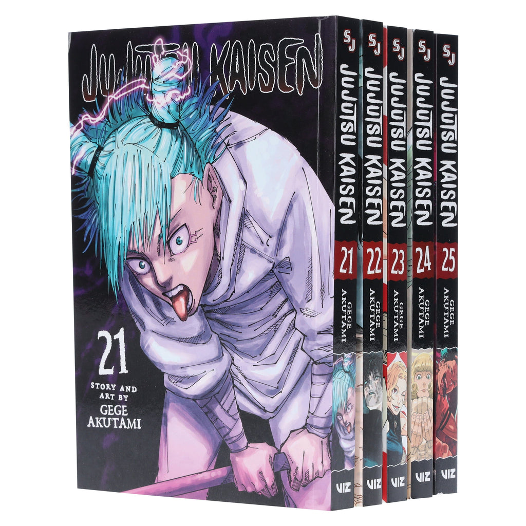 Jujutsu Kaisen (Volume 21-25) By Gege Akutami: 5 Books Collection Manga Set - Ages 16+ - E-B00k