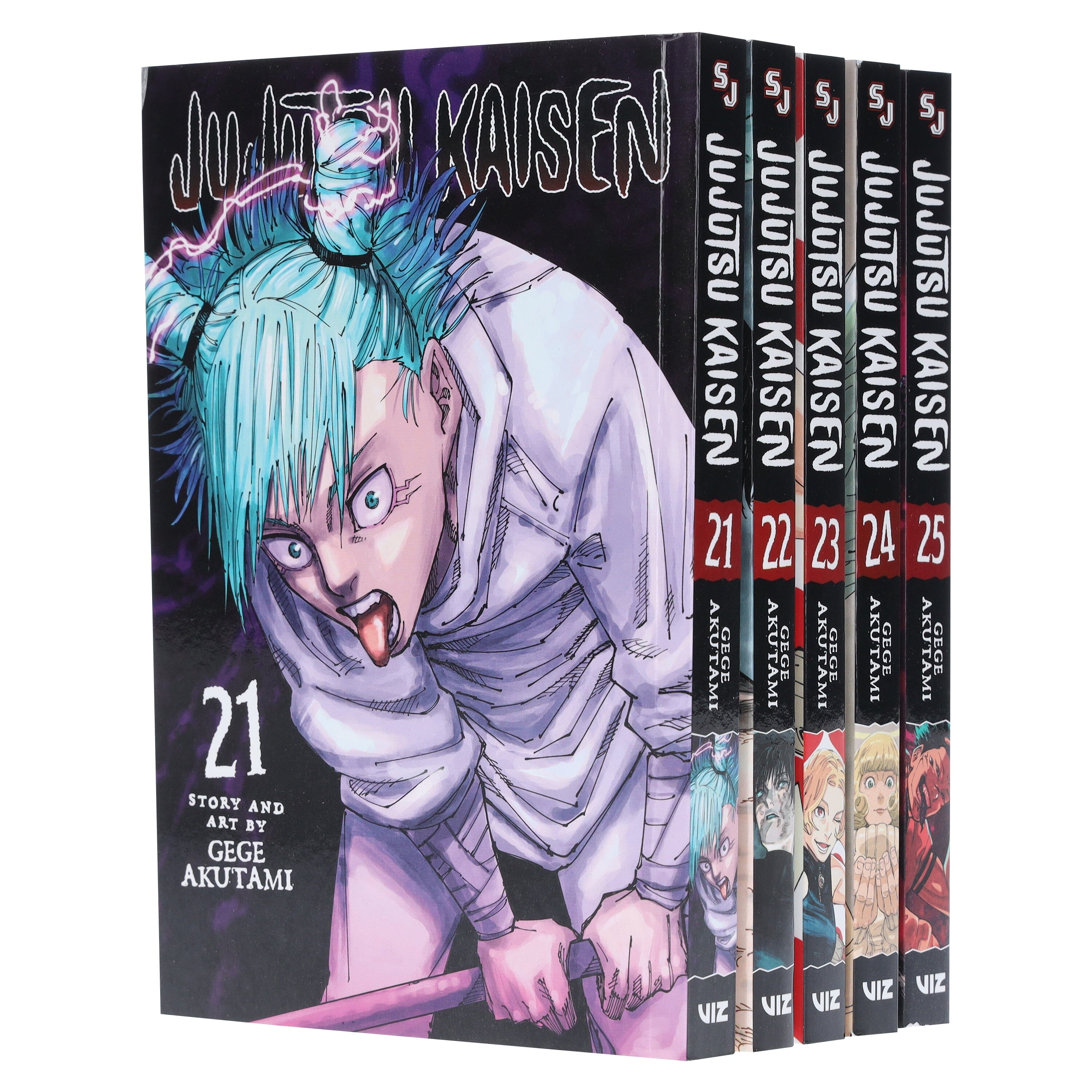 Jujutsu Kaisen (Volume 21-25) By Gege Akutami: 5 Books Collection Manga Set - Ages 16+ - E-B00k