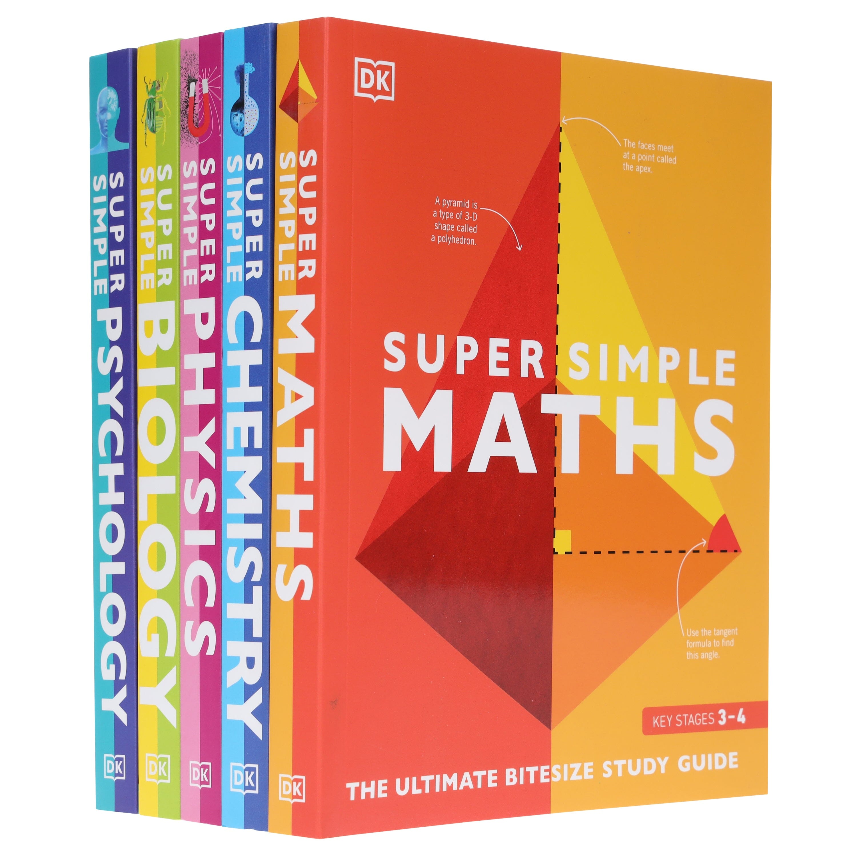 Super Simple: Maths, Chemistry, Physics, Biology & Psychology The Ultimate Bitesize Study Guide 5 Books Collection Set - Non Fiction - E-B00k