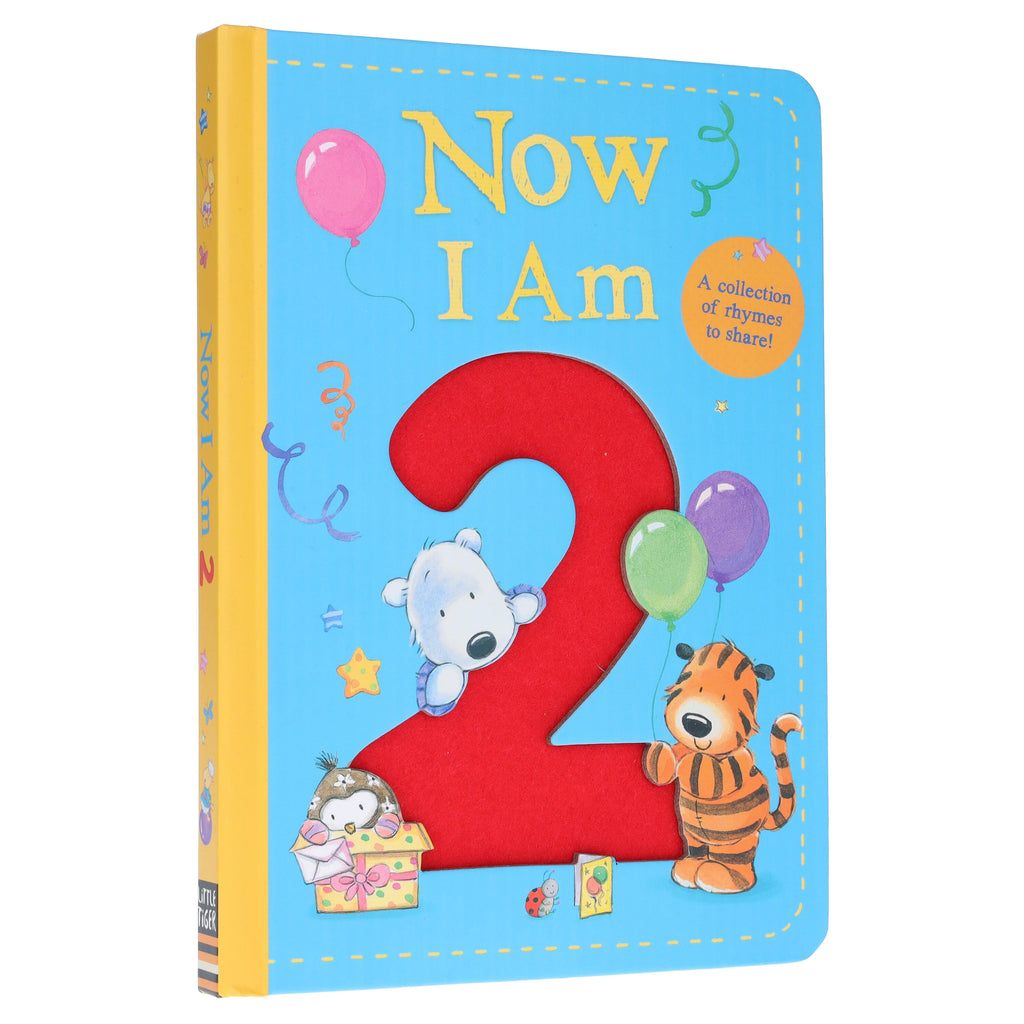 Now I Am 2: A Collection of Rhymes to Share! by Rachel Baines - Ages 2+ - Board Book