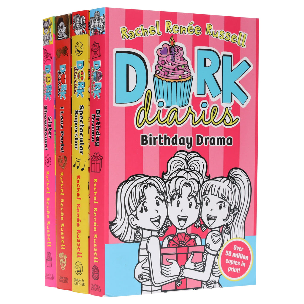 Dork Diaries Series (Vol. 13-16) By Rachel Renee Russell 4 Books Collection Set - Ages 9-11 - E-B00k