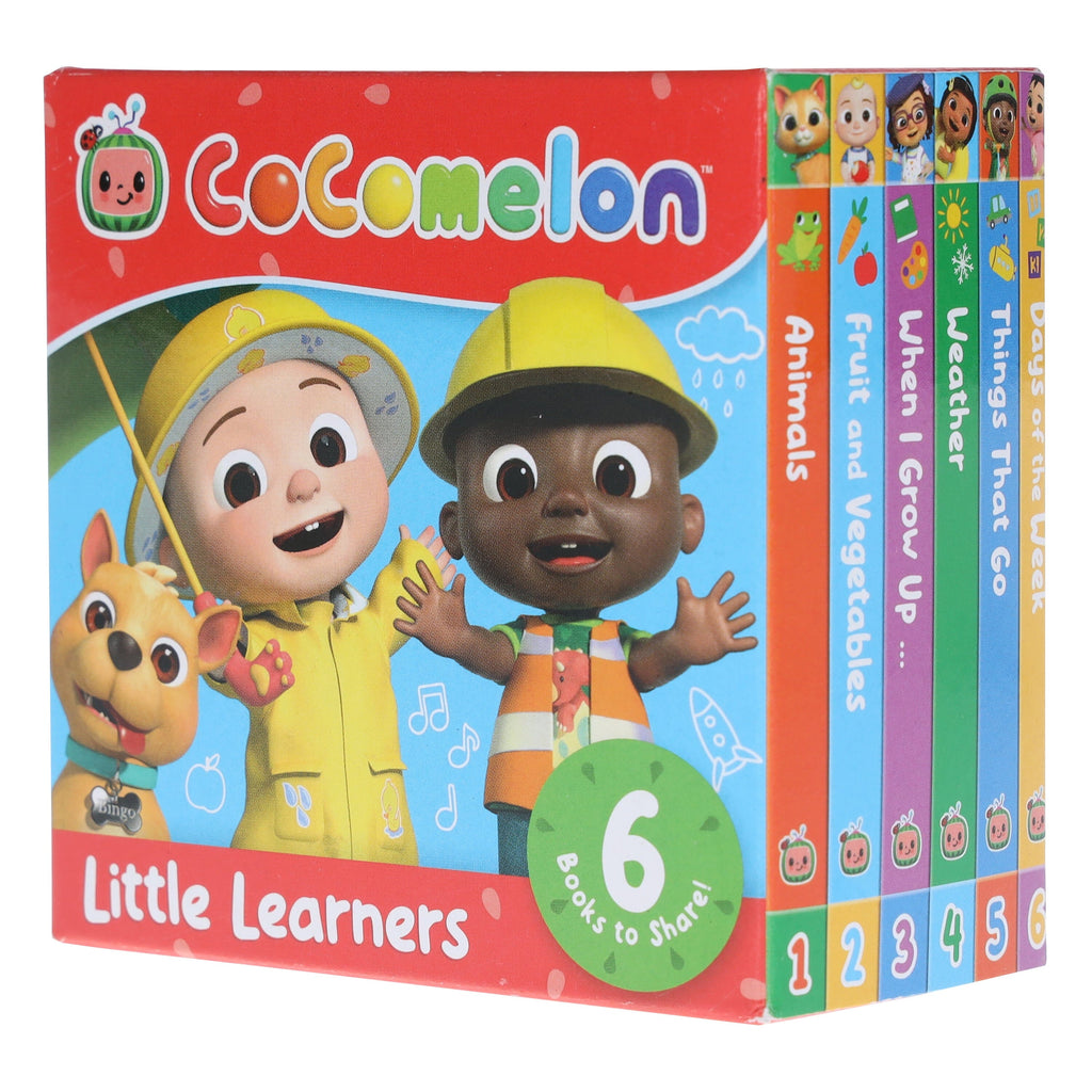 CoComelon Little Learners Pocket Library: 6 Mini Books Collection E-Books Set - Ages 1-4 - Board Book
