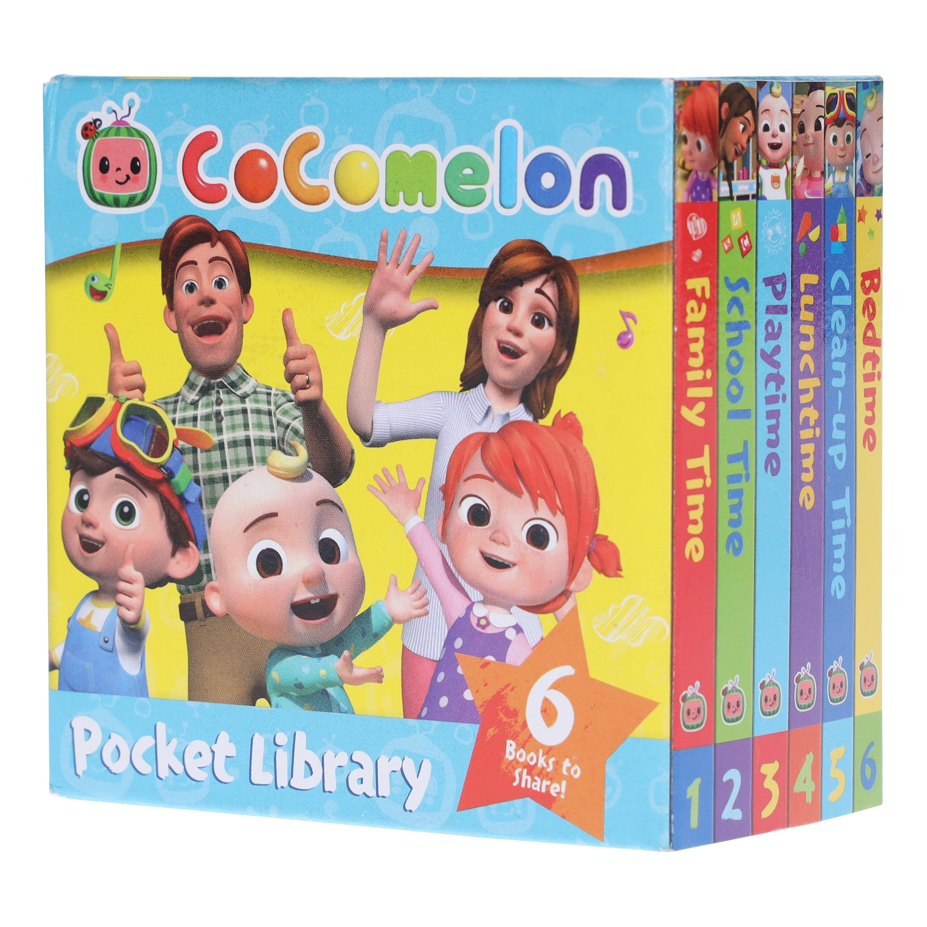CoComelon Pocket Library: Illustrated 6 Mini books Collection E-Books Set - Ages 1-4 - Board Book