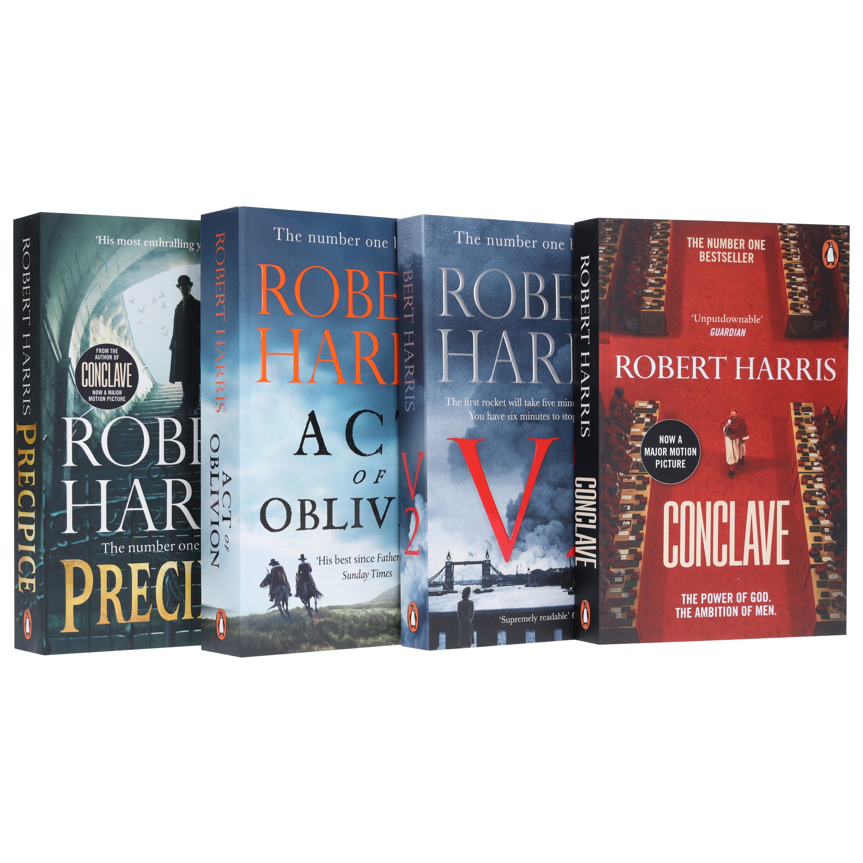 Robert Harris Collection (Conclave,V2, Act of Oblivion & Precipice) 4 Books Set - Fiction - E-B00k