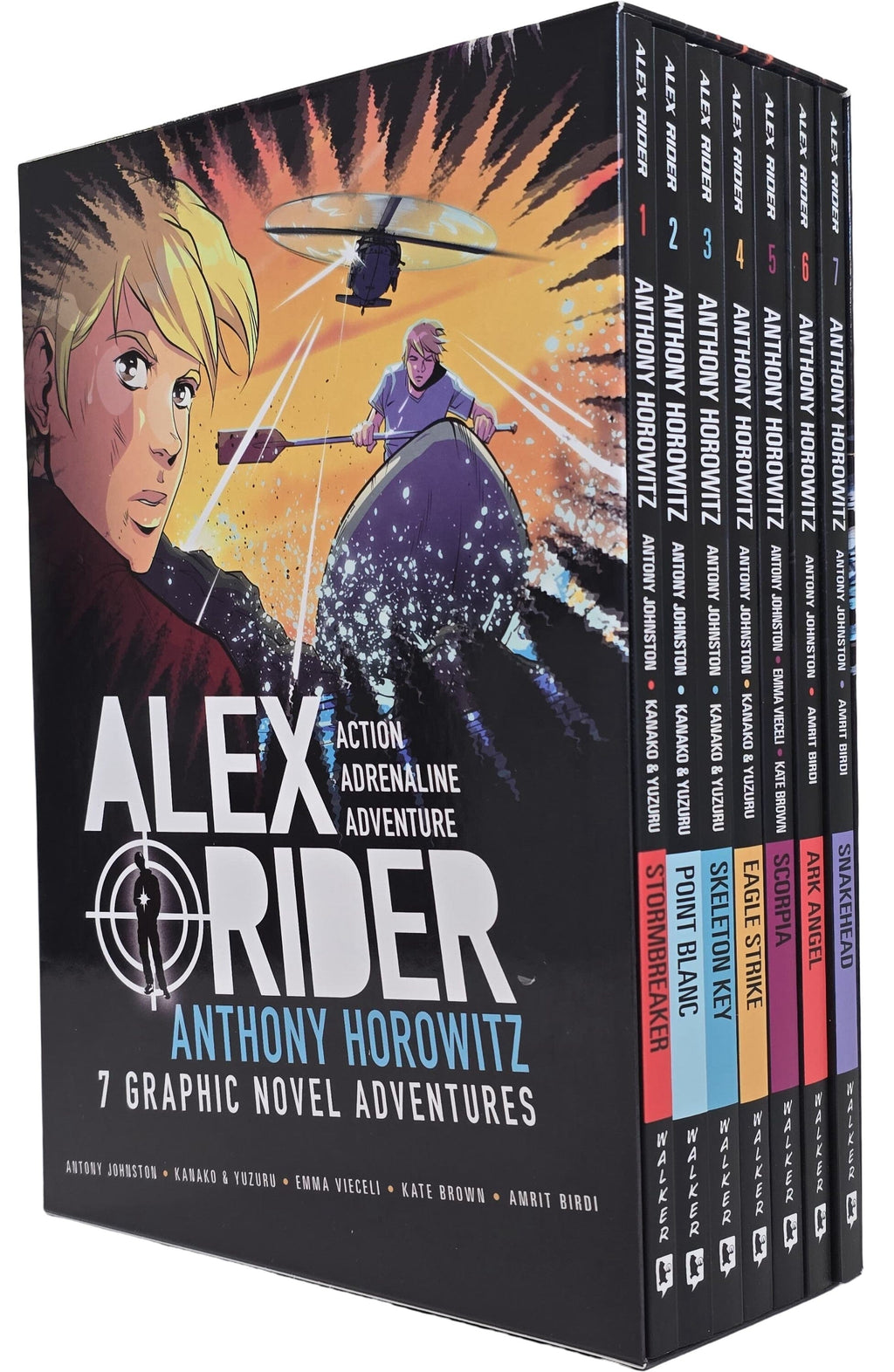 Alex Rider by Anthony Horowitz 7 Graphic Novel Adventures E-Books Set - Ages 8-16 - E-B00k