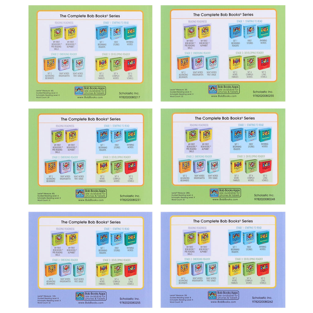 Bob Books: First Stories (Stage 1: Starting to read) 12 Books Collection Set By Scholastic - Ages 3-6 - E-B00k