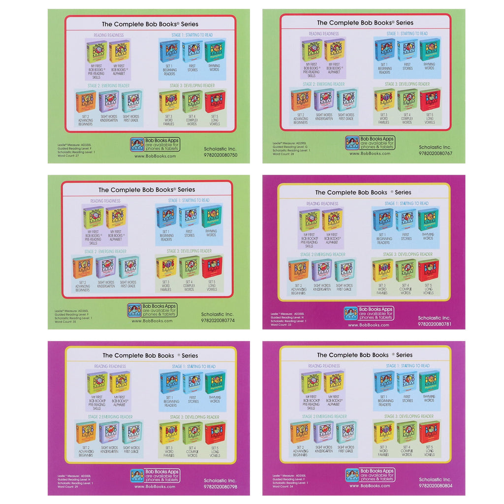 My First Bob Books: Alphabet (Stage: Reading Readiness) 12 Books Collection Set By Scholastic - Ages 3-6 - E-B00k
