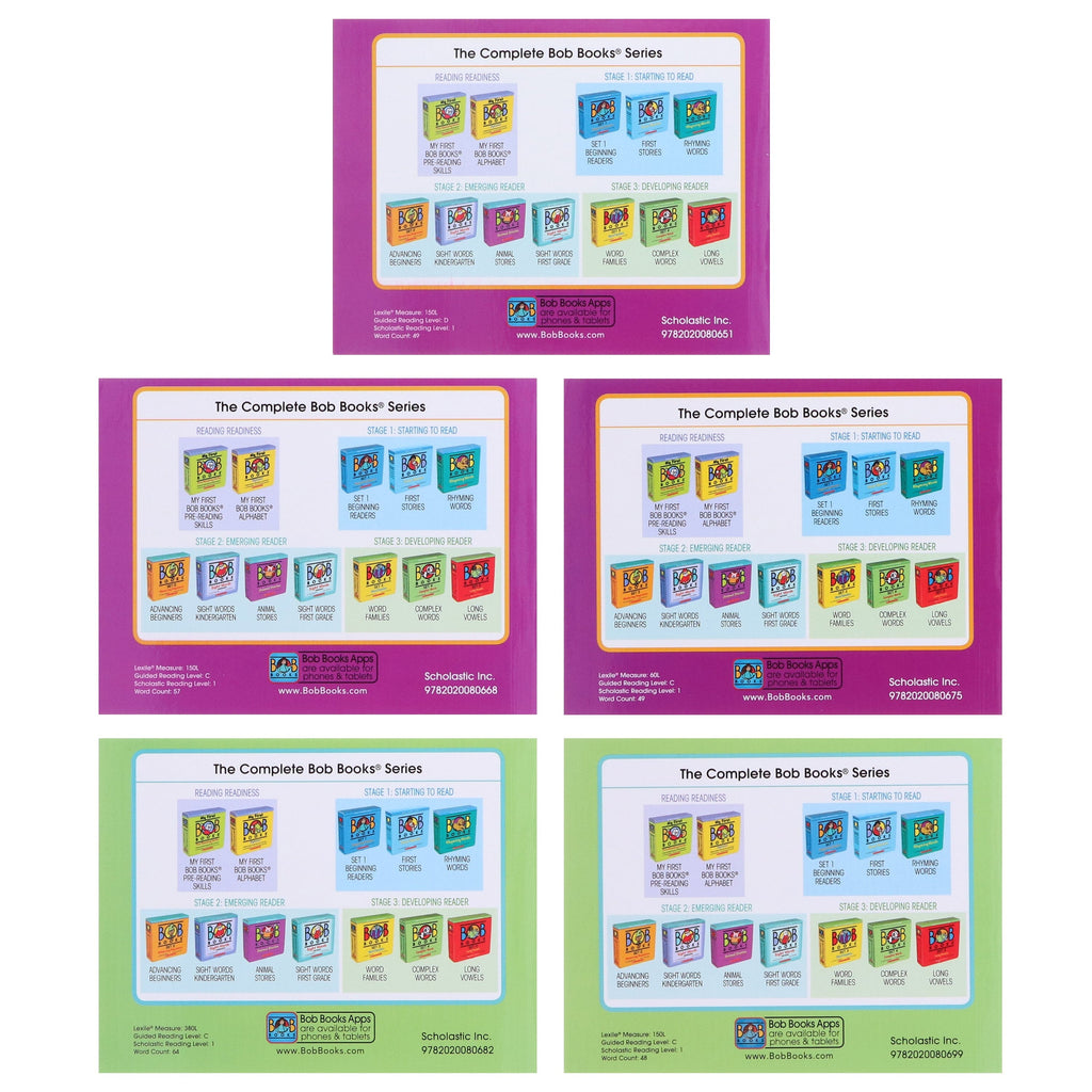 Bob Books: Sight Words First Grade (Stage 2: Emerging Reader) 10 Books Collection Set By Scholastic - Ages 3-6 - E-B00k