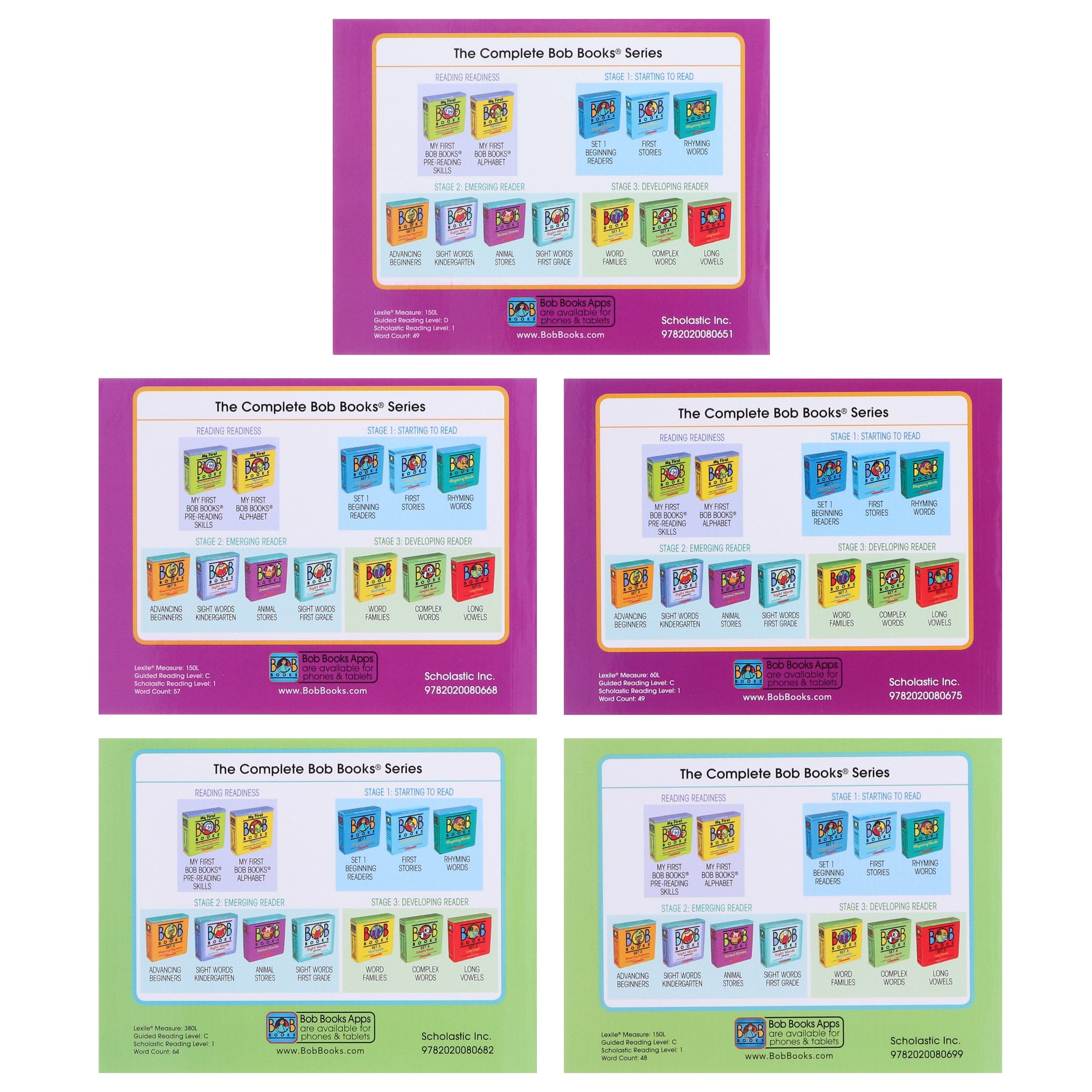 Bob Books: Sight Words First Grade (Stage 2: Emerging Reader) 10 Books Collection Set By Scholastic - Ages 3-6 - E-B00k