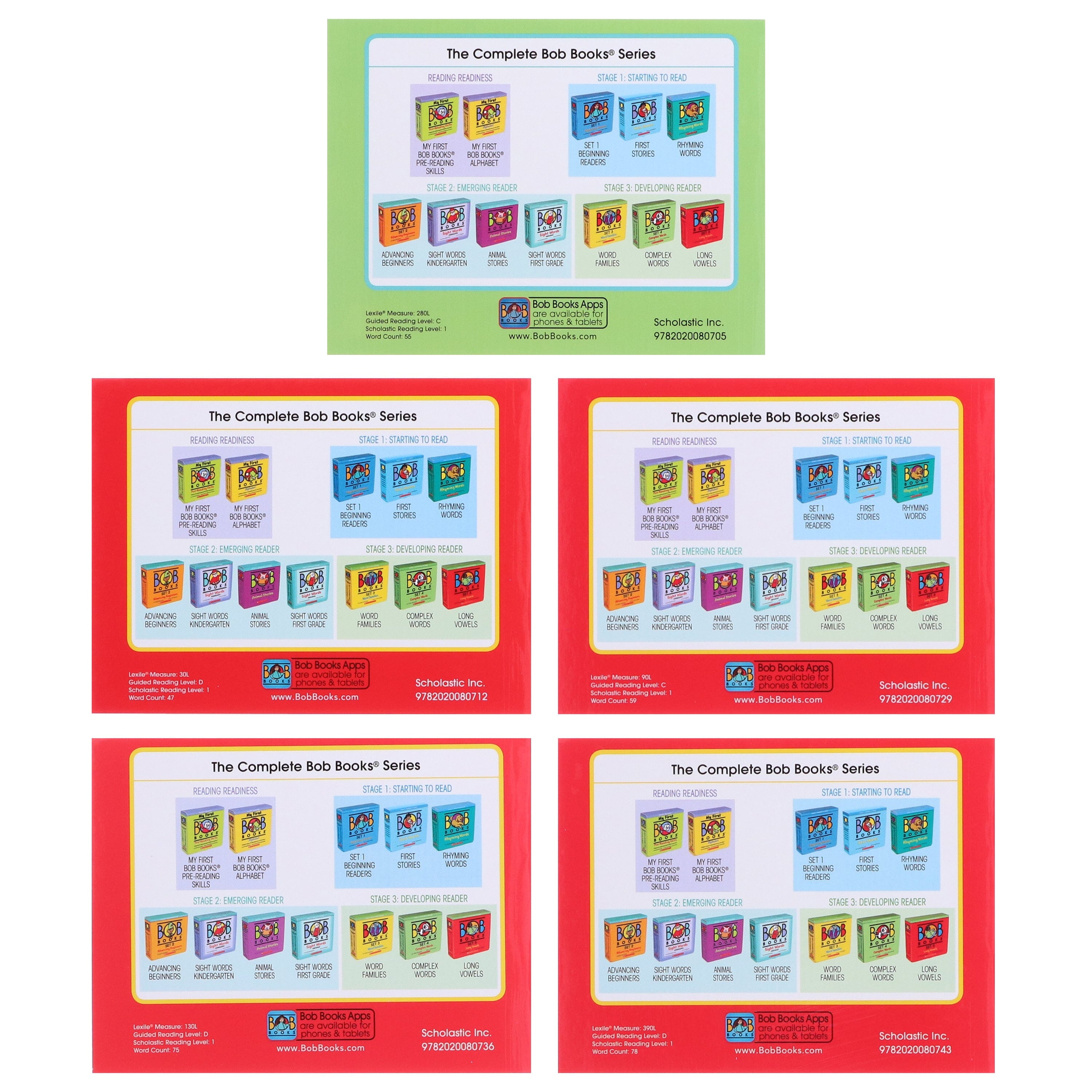Bob Books: Sight Words First Grade (Stage 2: Emerging Reader) 10 Books Collection Set By Scholastic - Ages 3-6 - E-B00k