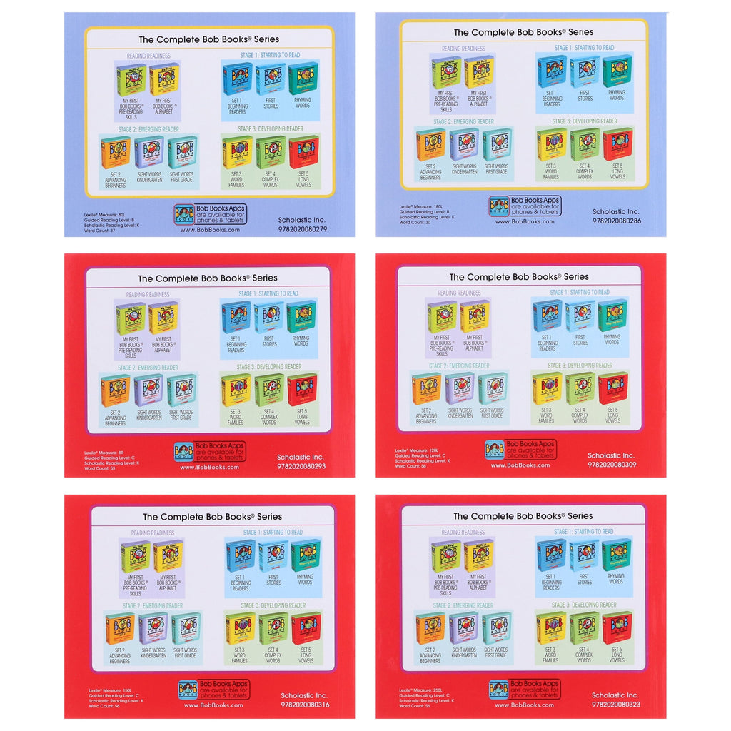 Bob Books: First Stories (Stage 1: Starting to read) 12 Books Collection Set By Scholastic - Ages 3-6 - E-B00k