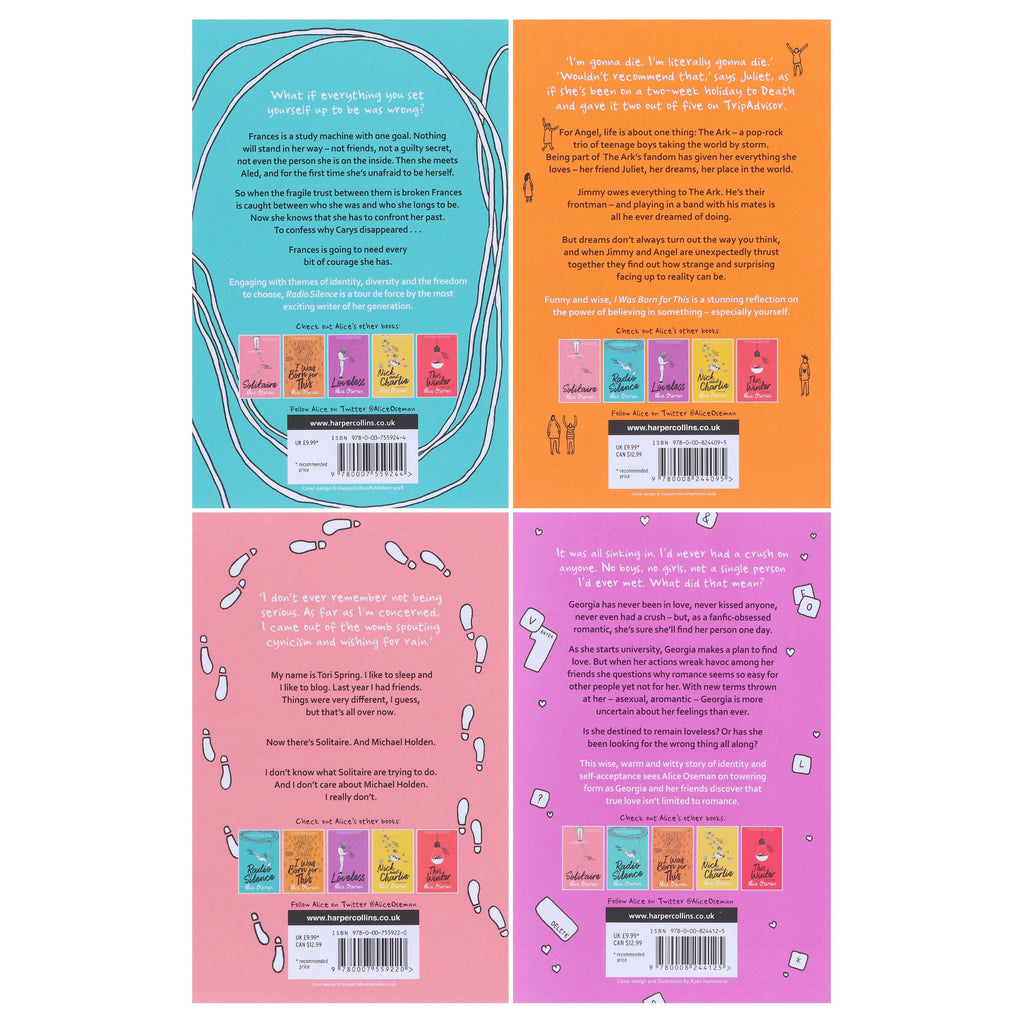 Damaged - Alice Oseman 4 Books Collection Set - Ages 13+ - E-B00k - T 55