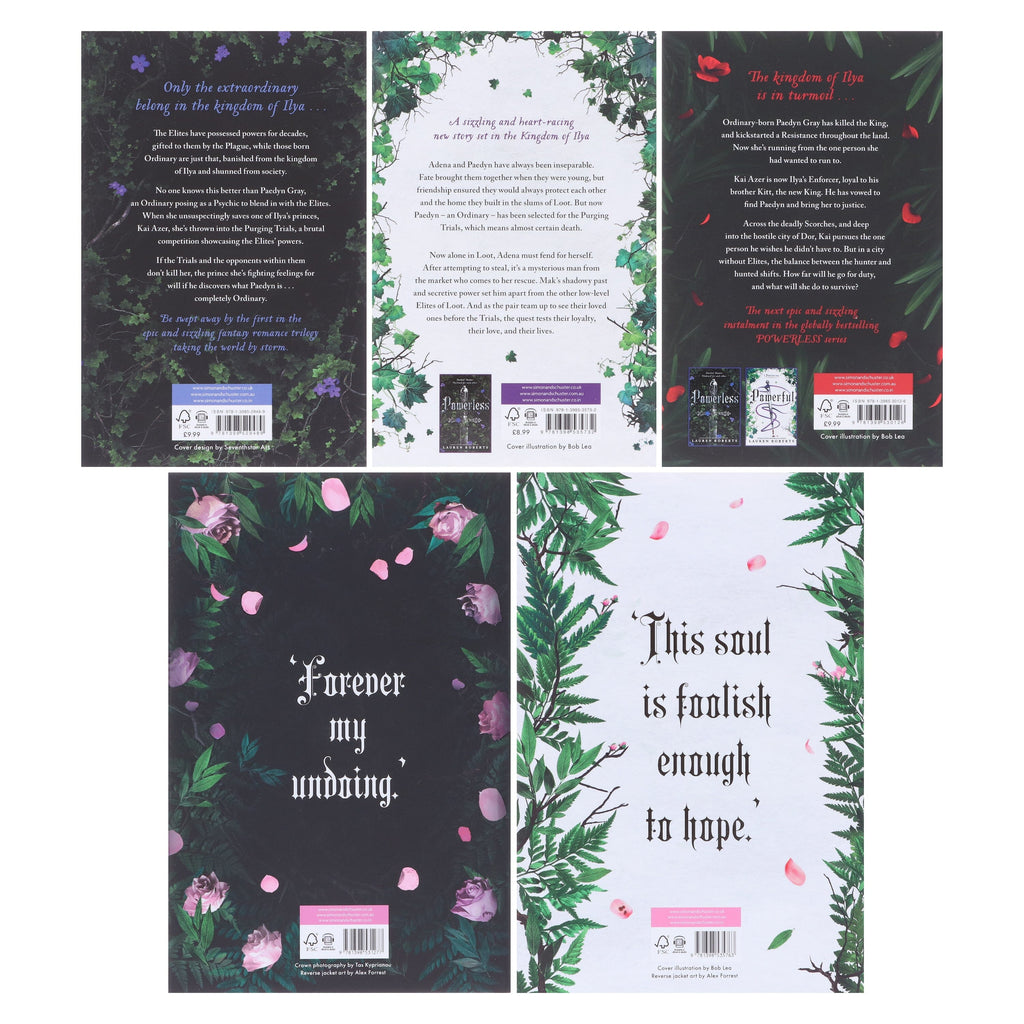 The Powerless Series By Lauren Roberts 5 Books Collection Set - Ages 14+ - E-B00k/E-B00k