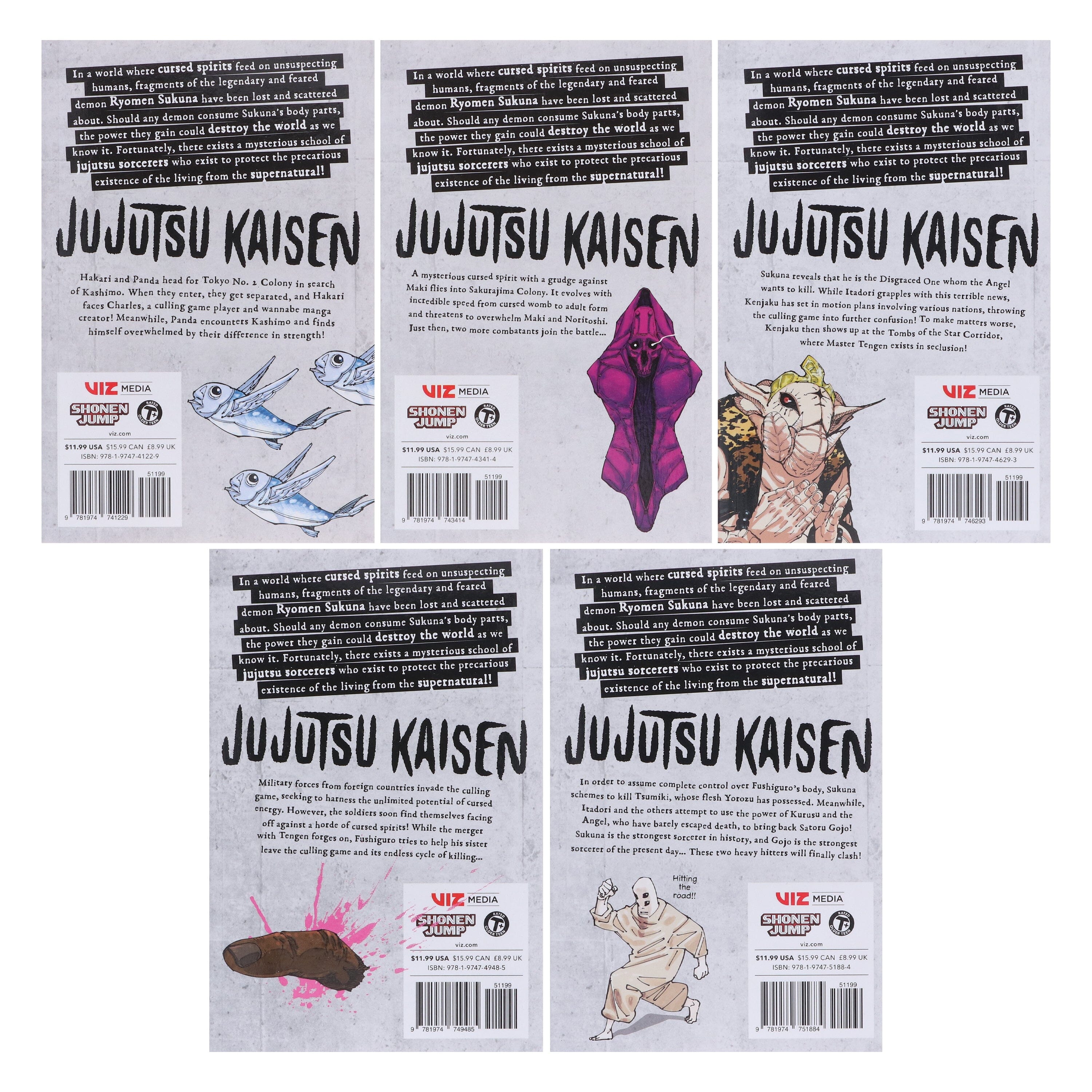 Jujutsu Kaisen (Volume 21-25) By Gege Akutami: 5 Books Collection Manga Set - Ages 16+ - E-B00k