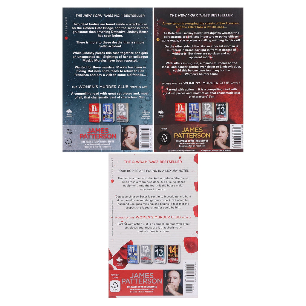 Women's Murder Club (Book 13-15) by James Patterson 3 Books Collection Set  - Fiction - E-B00k