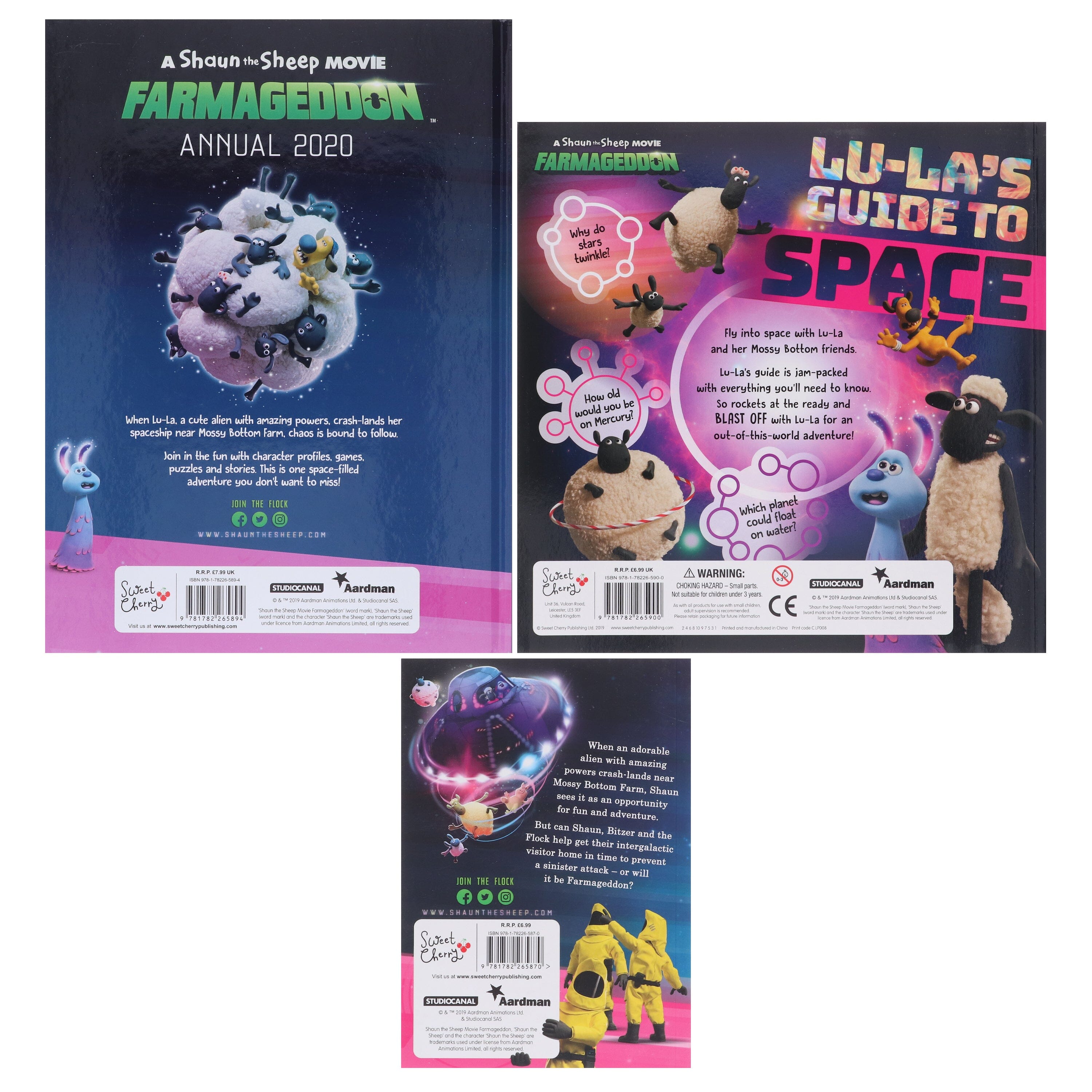 An Official Shaun the Sheep Movie: Farmageddon 3 Books Collection By Sweet Cherry Publishing - Ages 6-9 - E-B00k