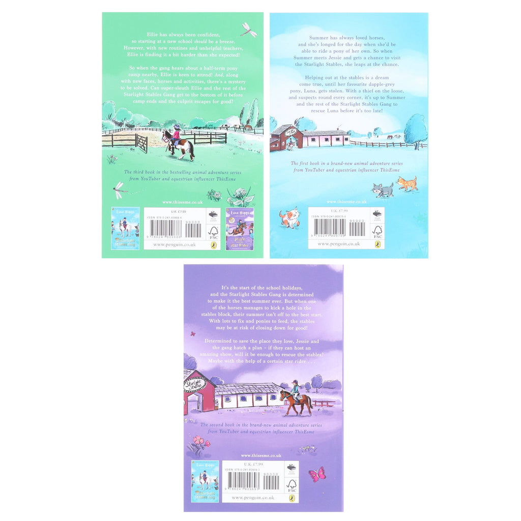 The Starlight Stables Gang Series by Esme Higgs & Jo Cotterill Illustrated 3 Books Collection Set - Ages 8-12 - E-B00k