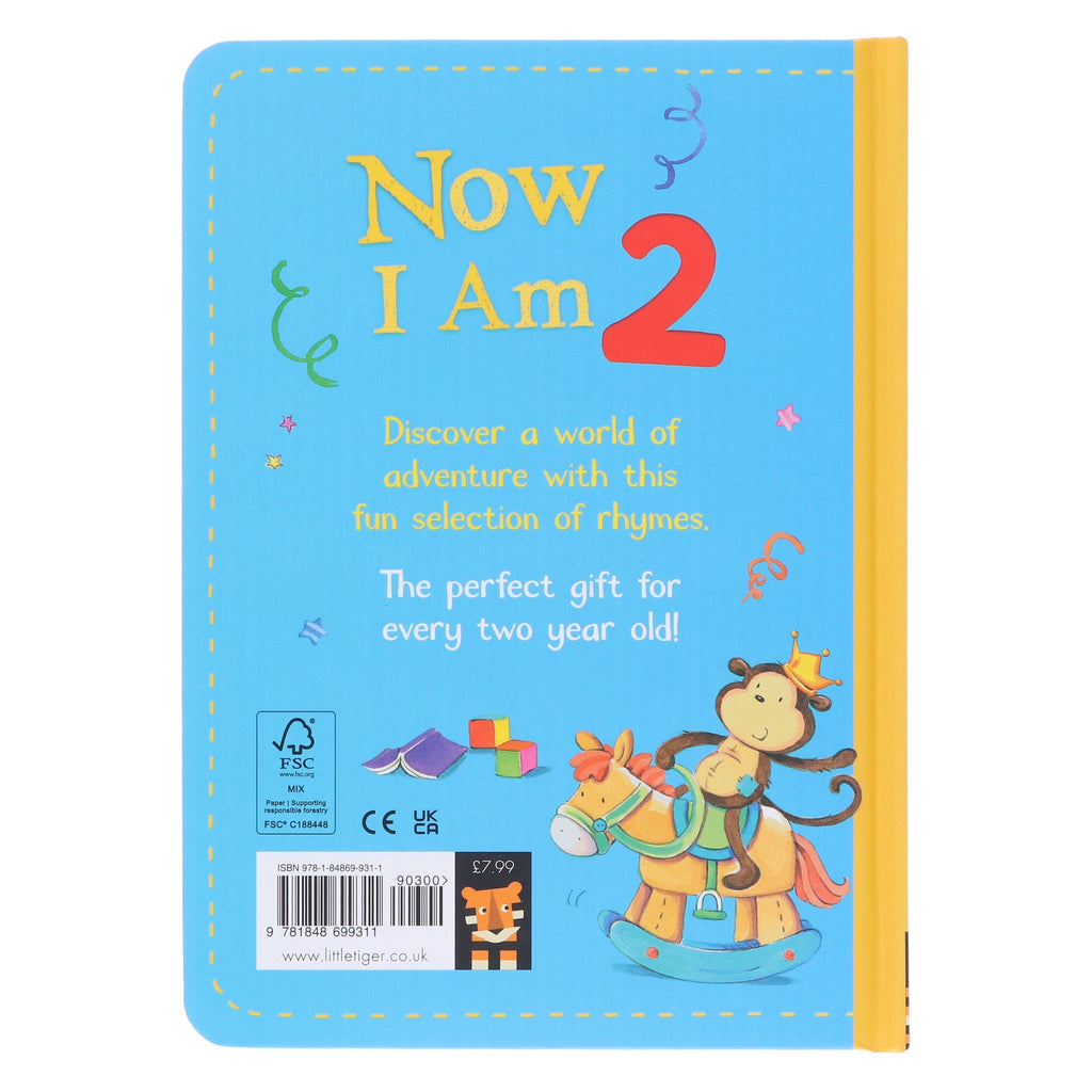 Now I Am 2: A Collection of Rhymes to Share! by Rachel Baines - Ages 2+ - Board Book