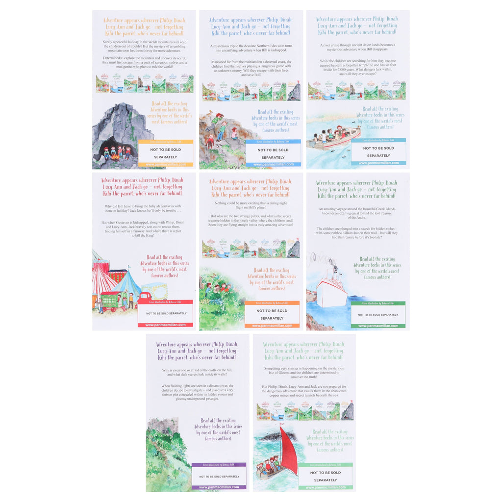 Damaged - Enid Blyton Adventure Series (Mountain, Sea, River, Circus, Valley, Ship, Castle, Island) 8 Books Collection Box set - Ages 9-14 - E-B00k - T 33