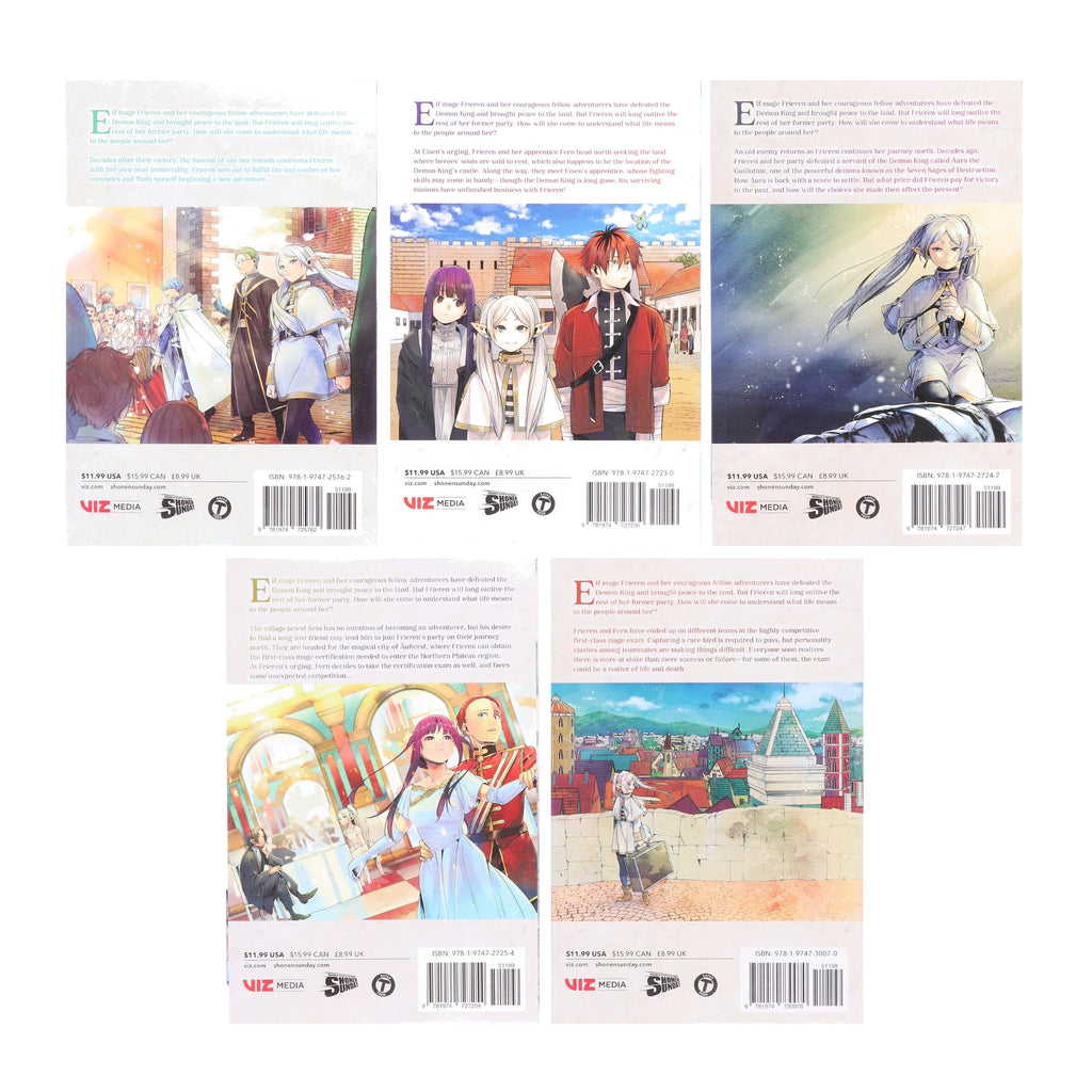 Frieren: Beyond Journey’s End Series By Kanehito Yamada: 5 Books Collection Set - Manga - E-B00k