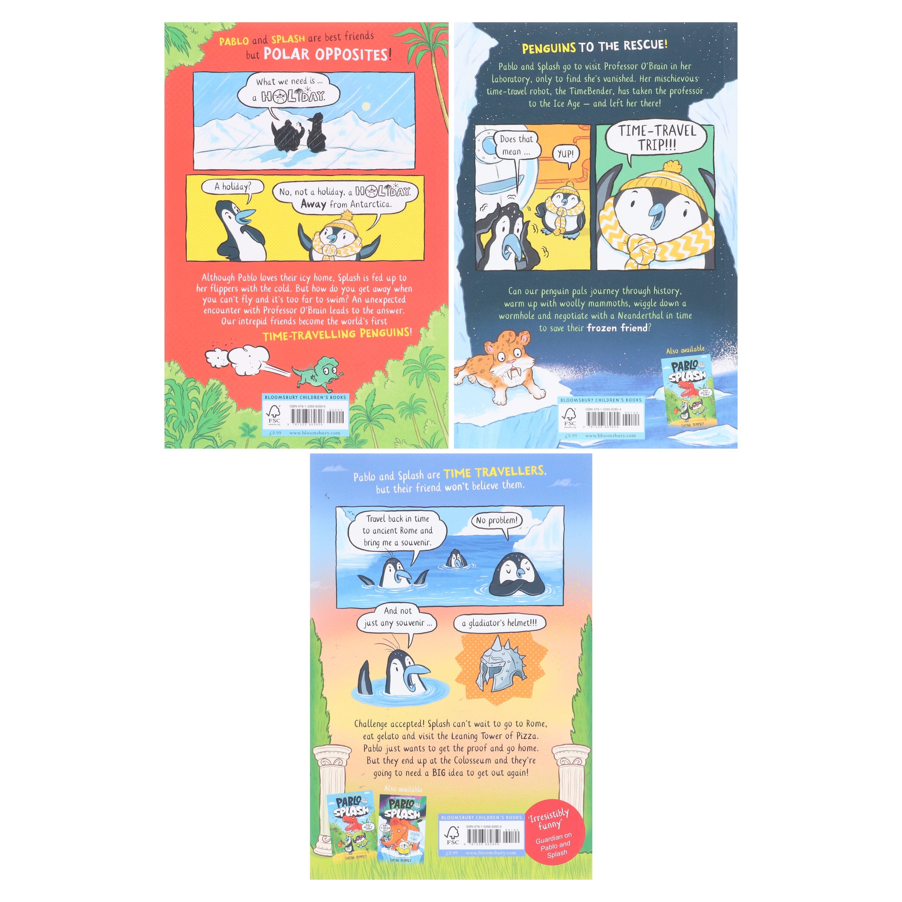 Pablo and Splash Graphic Novel Series by Sheena Dempsey Illustrated 3 Books Collection Set - Ages - 6-9 - E-B00k