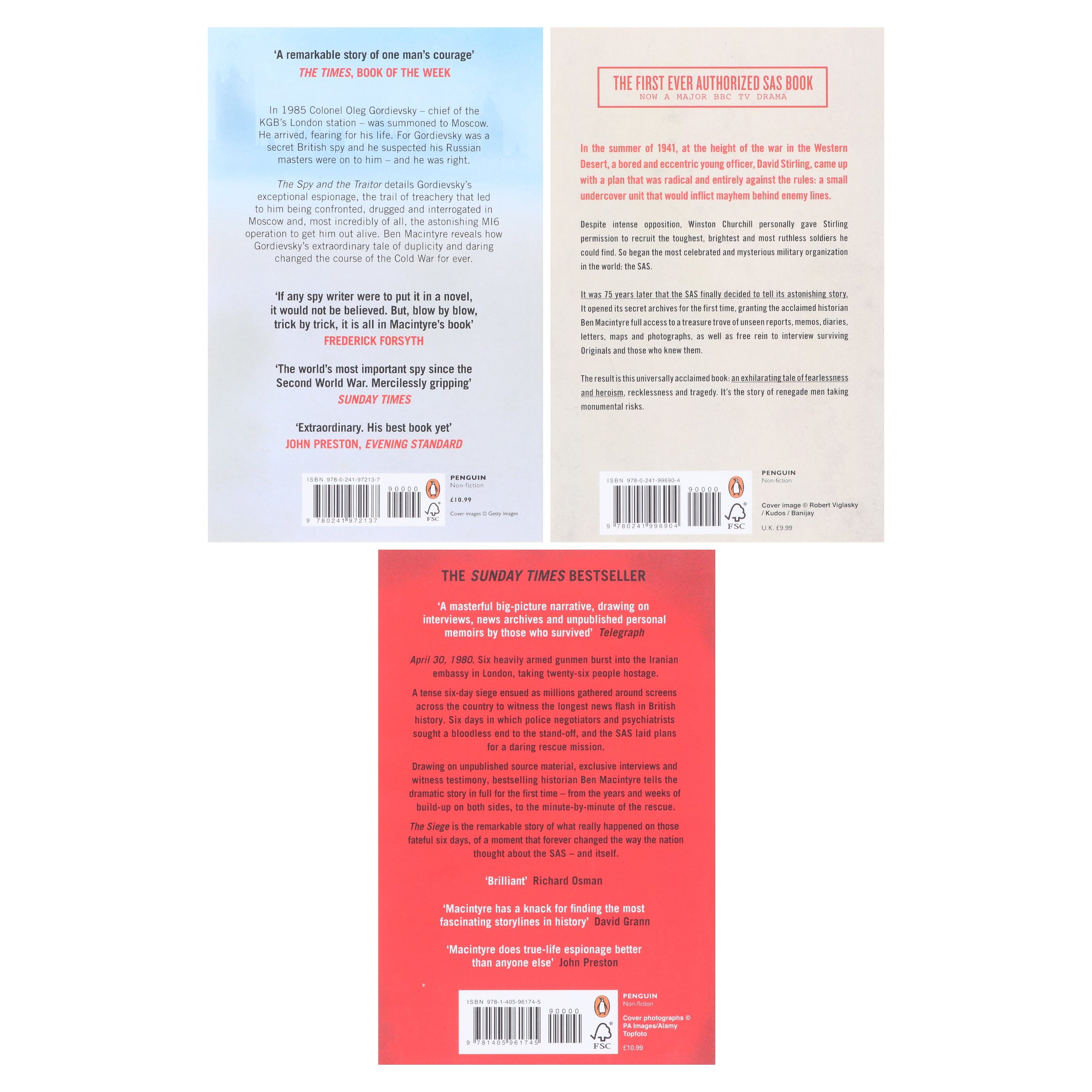 Ben Macintyre 3 Books Collection Set - Non Fiction - E-B00k