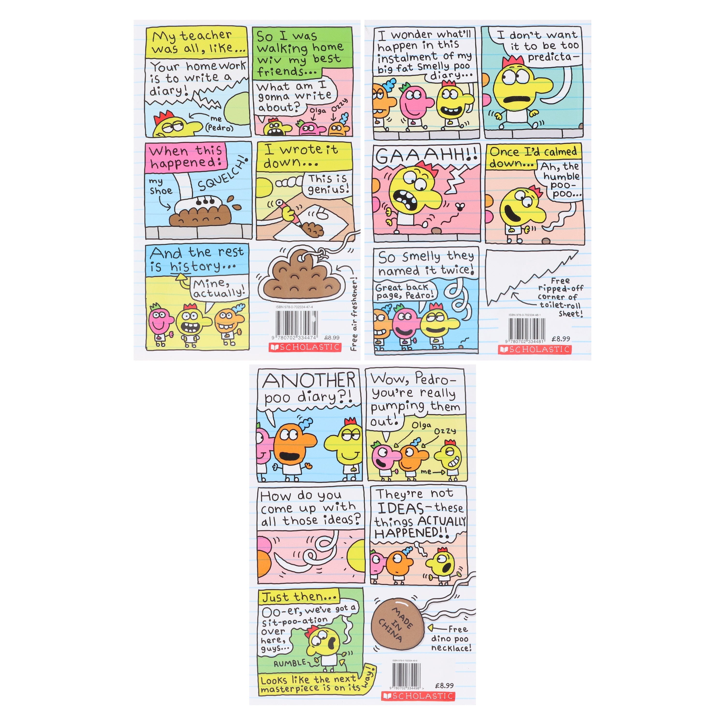 My Big Fat Smelly Poo Diary by Jim Smith 3 Full-Colour Graphic Novels Collection Set - Ages 7-12 - E-B00k