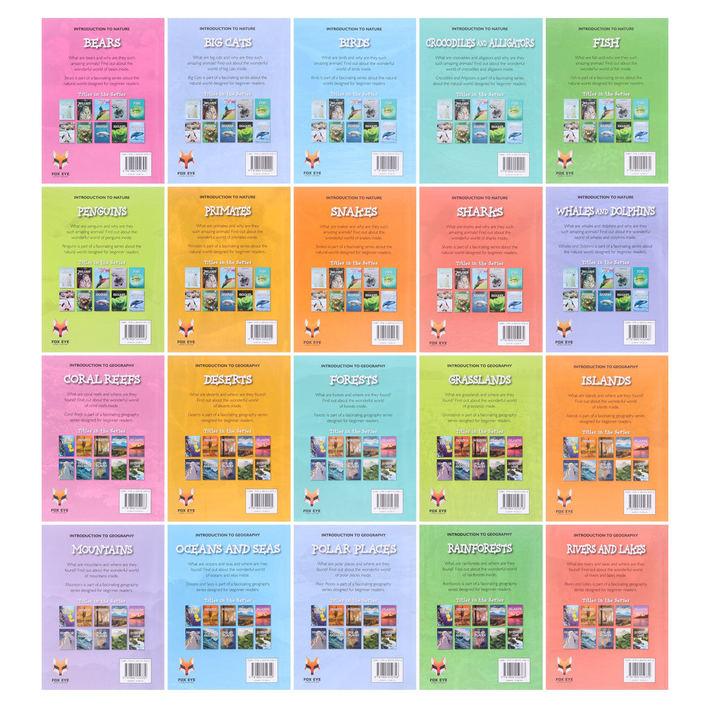 Introduction to Nature and Geography by Jasmine Brooke 20 Book Collection E-Books Set - Ages 7+ - E-B00k