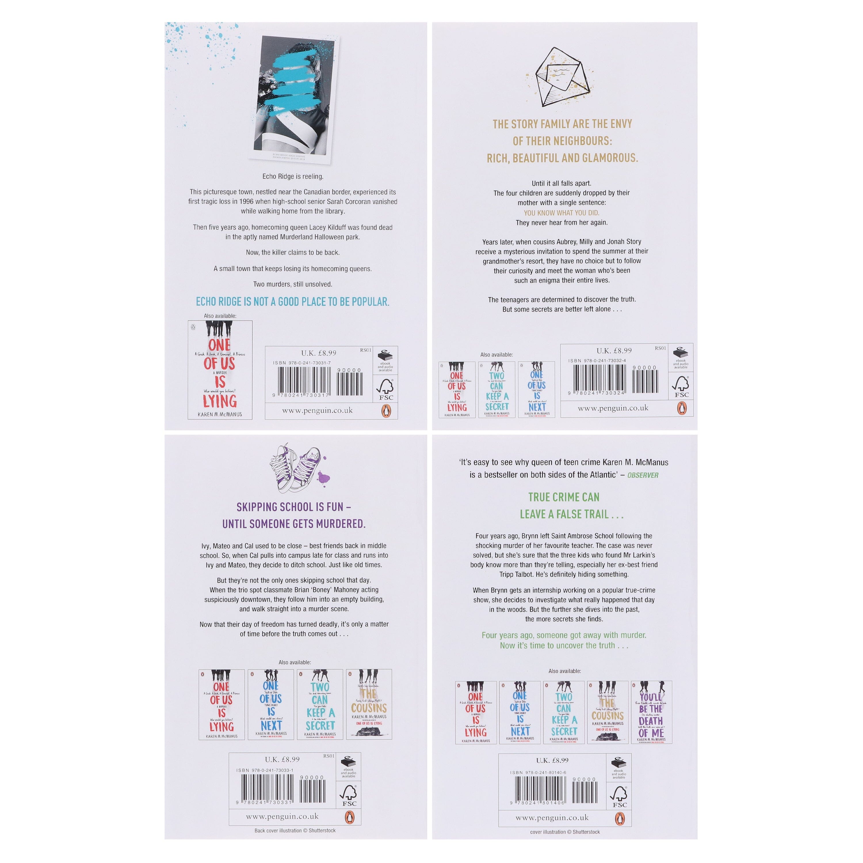 Karen M. McManus Collection 4 Books Set - Ages 12-17 - E-B00k