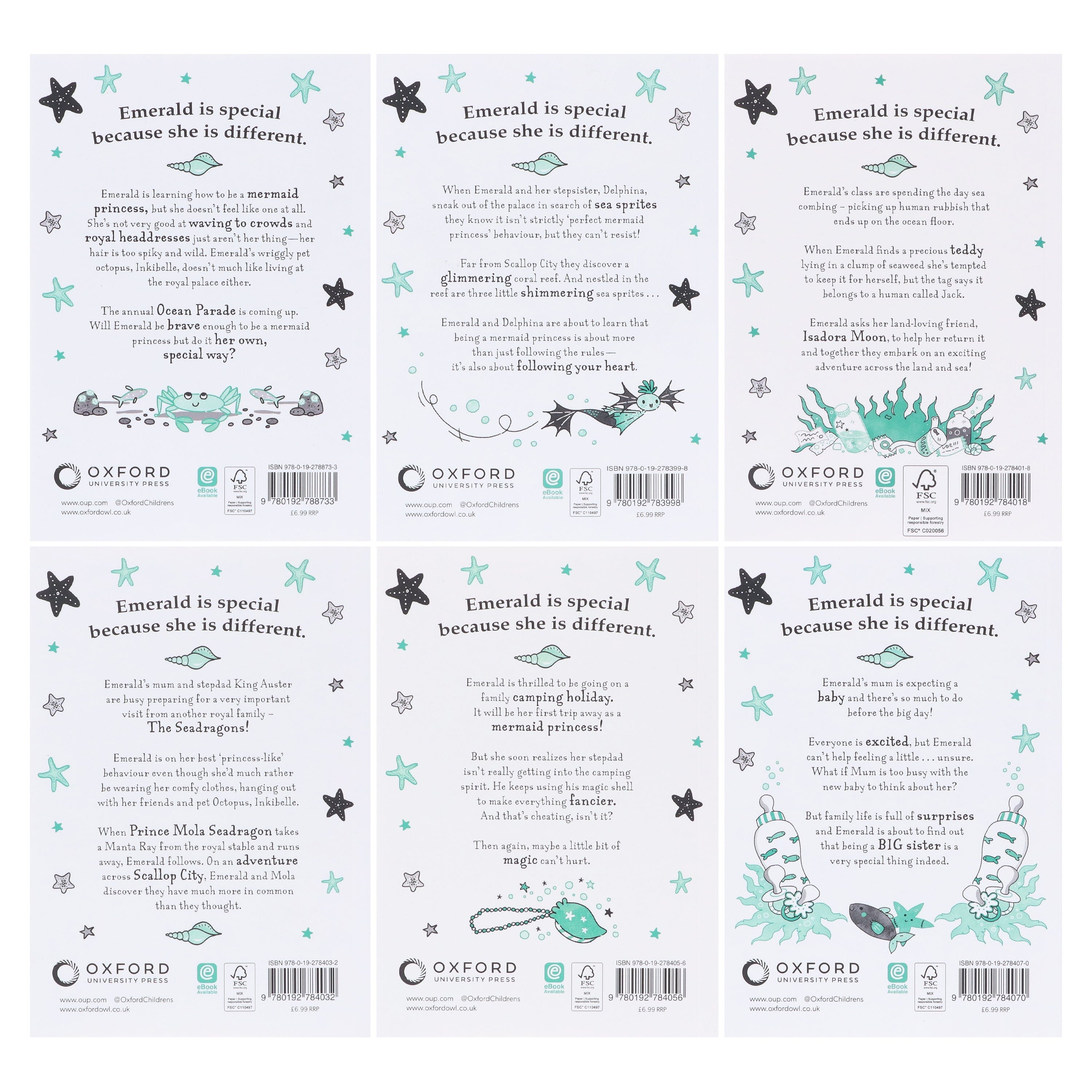 Emerald Series Book 1-6 (World of Isadora Moon) By Harriet Muncaster: 6 Books Collection Set - Ages 5-7 - E-B00k