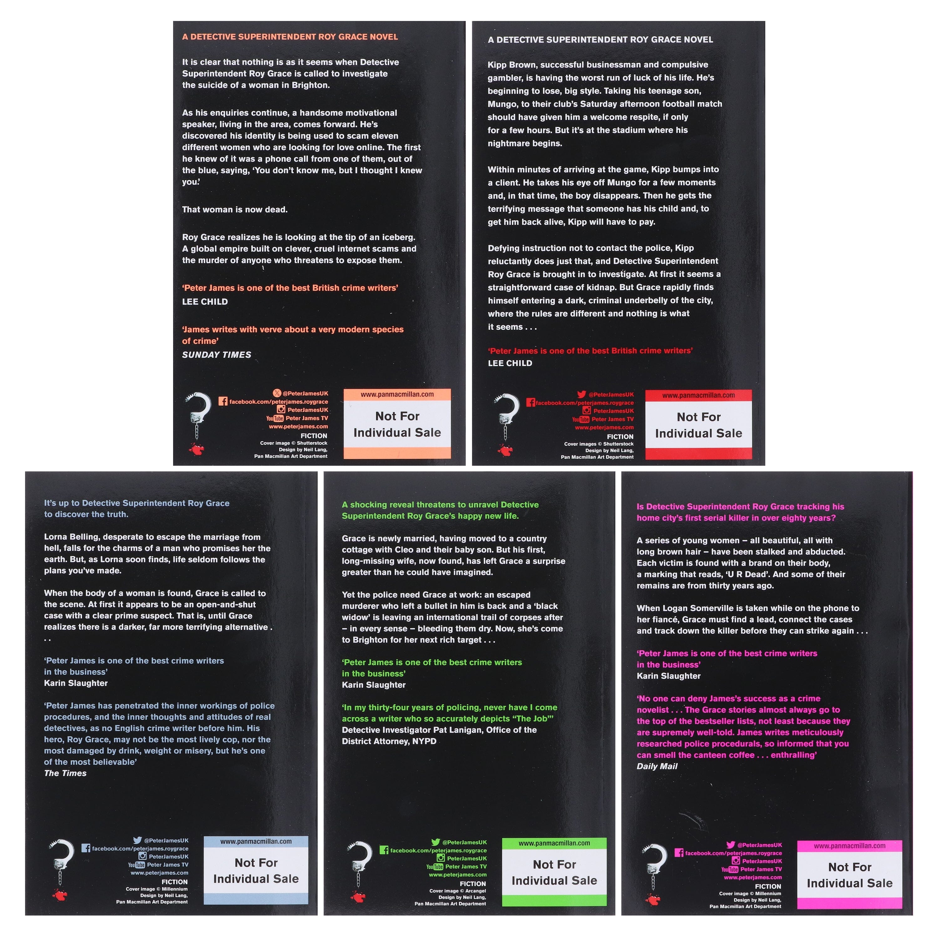 Damaged - Roy Grace Series (Book 11-15) By Peter James 5 Books Collection Set - Fiction - E-B00k - T 33