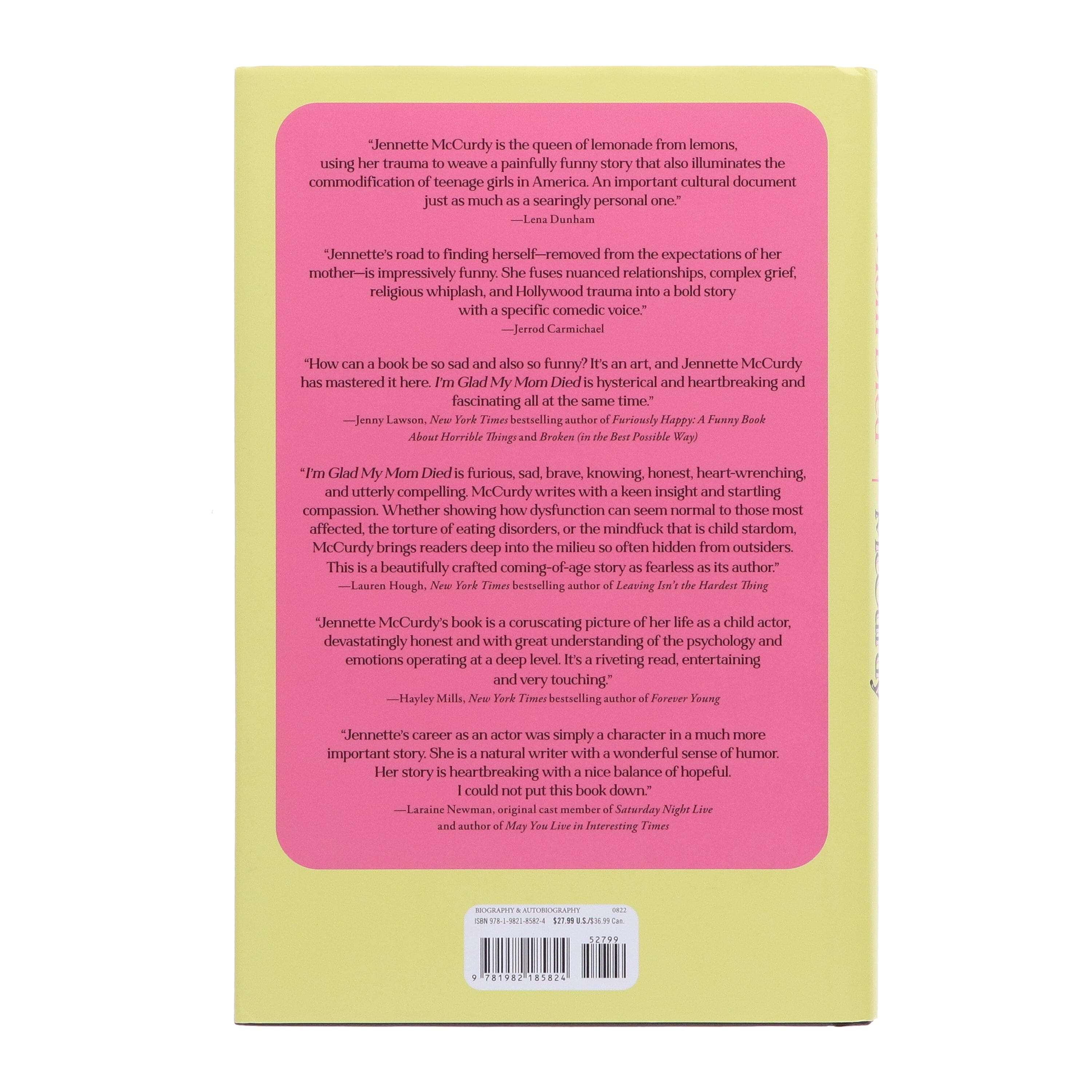 Damaged - I'm Glad My Mom Died: By Jennette McCurdy - Non Fiction - E-B00k - T 40