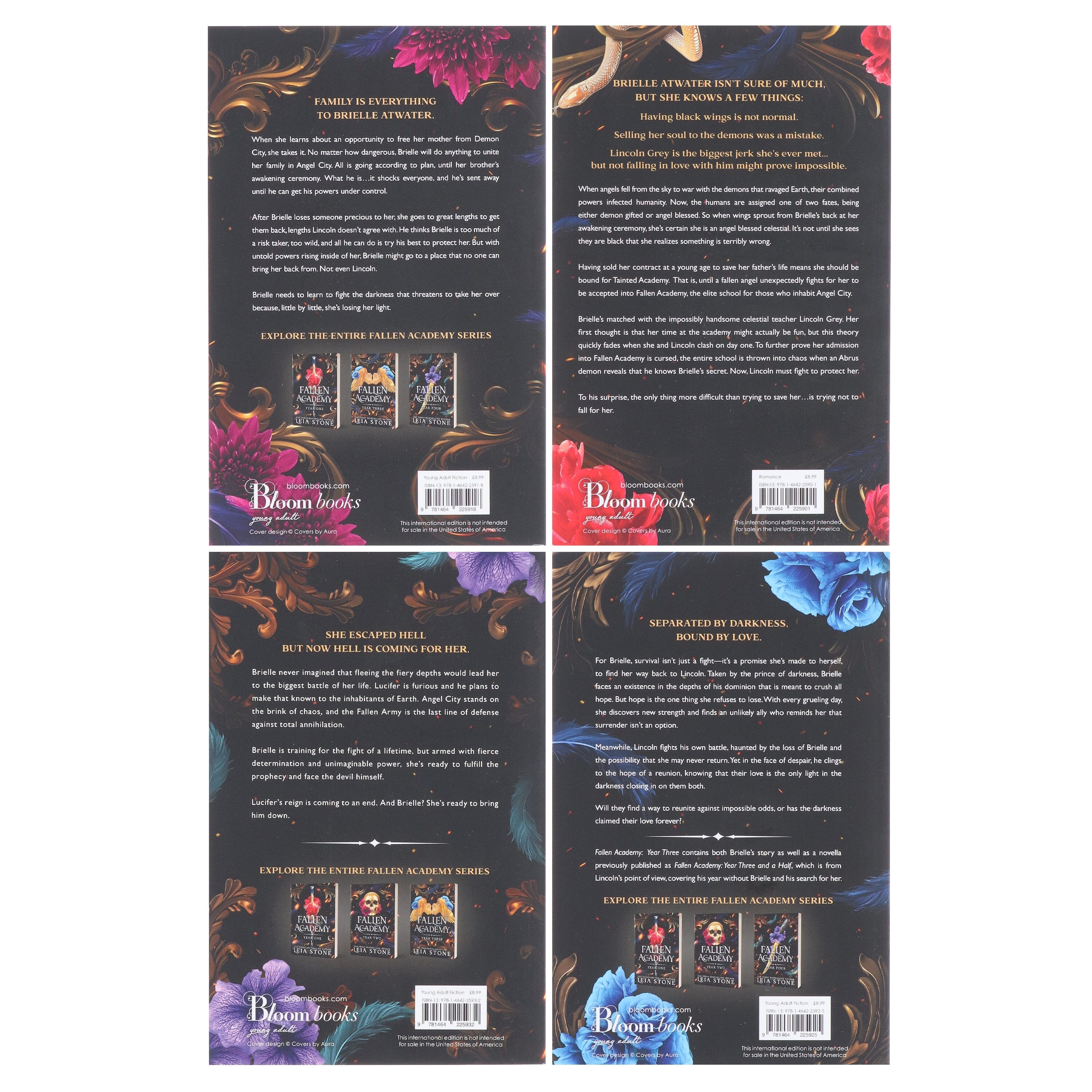 Fallen Academy Series by Leia Stone 4 Books Collection Set - Fiction - E-B00k