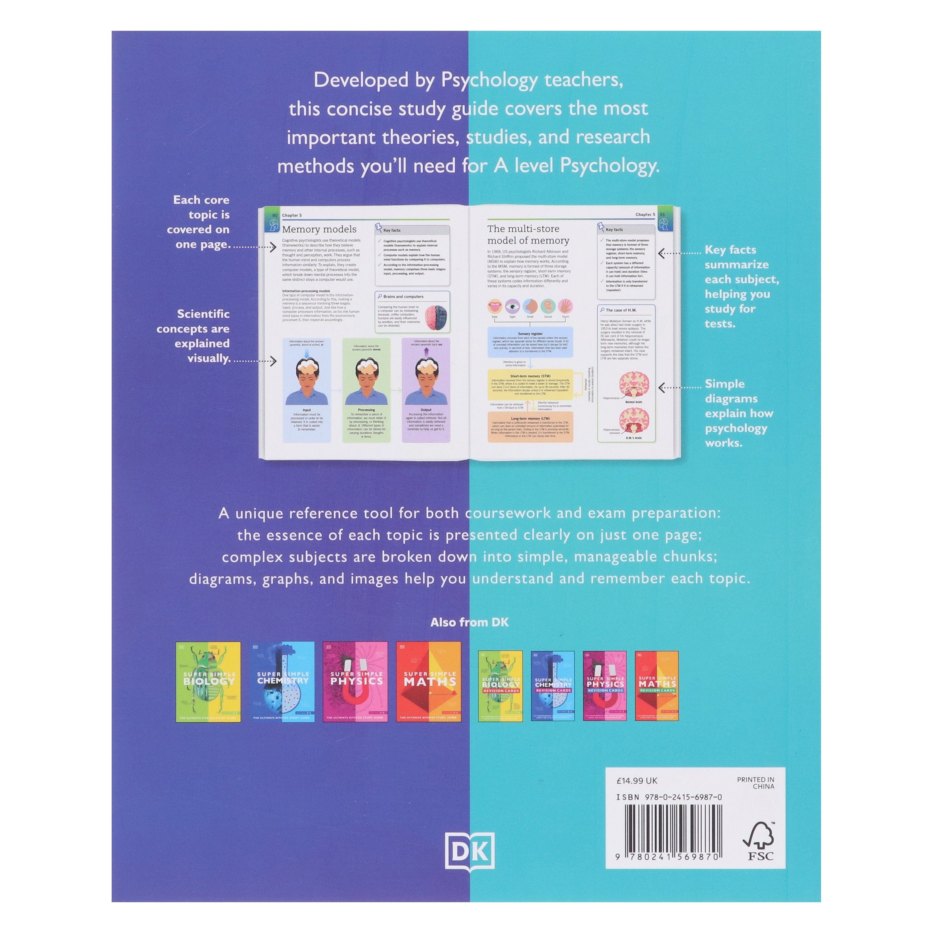 Super Simple Psychology: The Ultimate Bitesize Study Guide For A Level - Non Fiction - E-B00k
