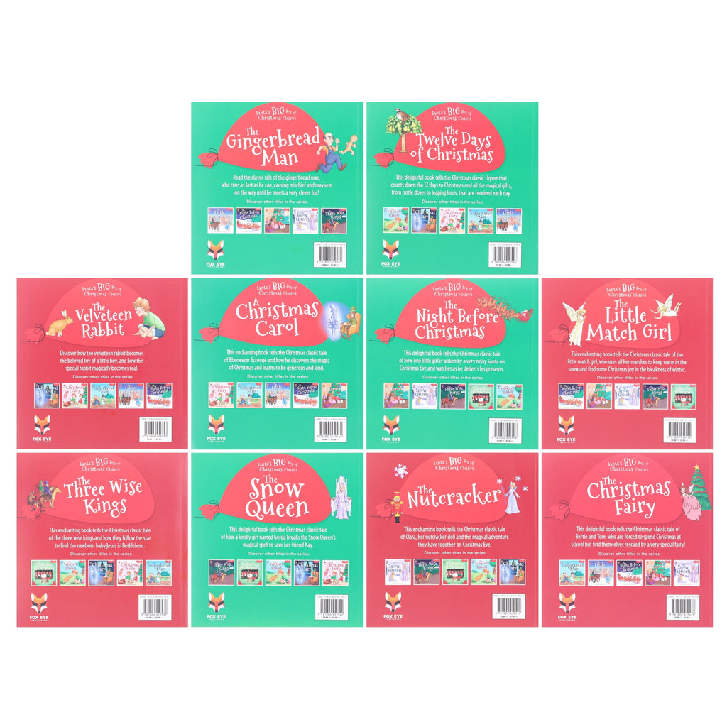 Santa's Big Box of Christmas Classics Collection by Kiki Wood 10 Books Set - Ages 5-9 - E-B00k