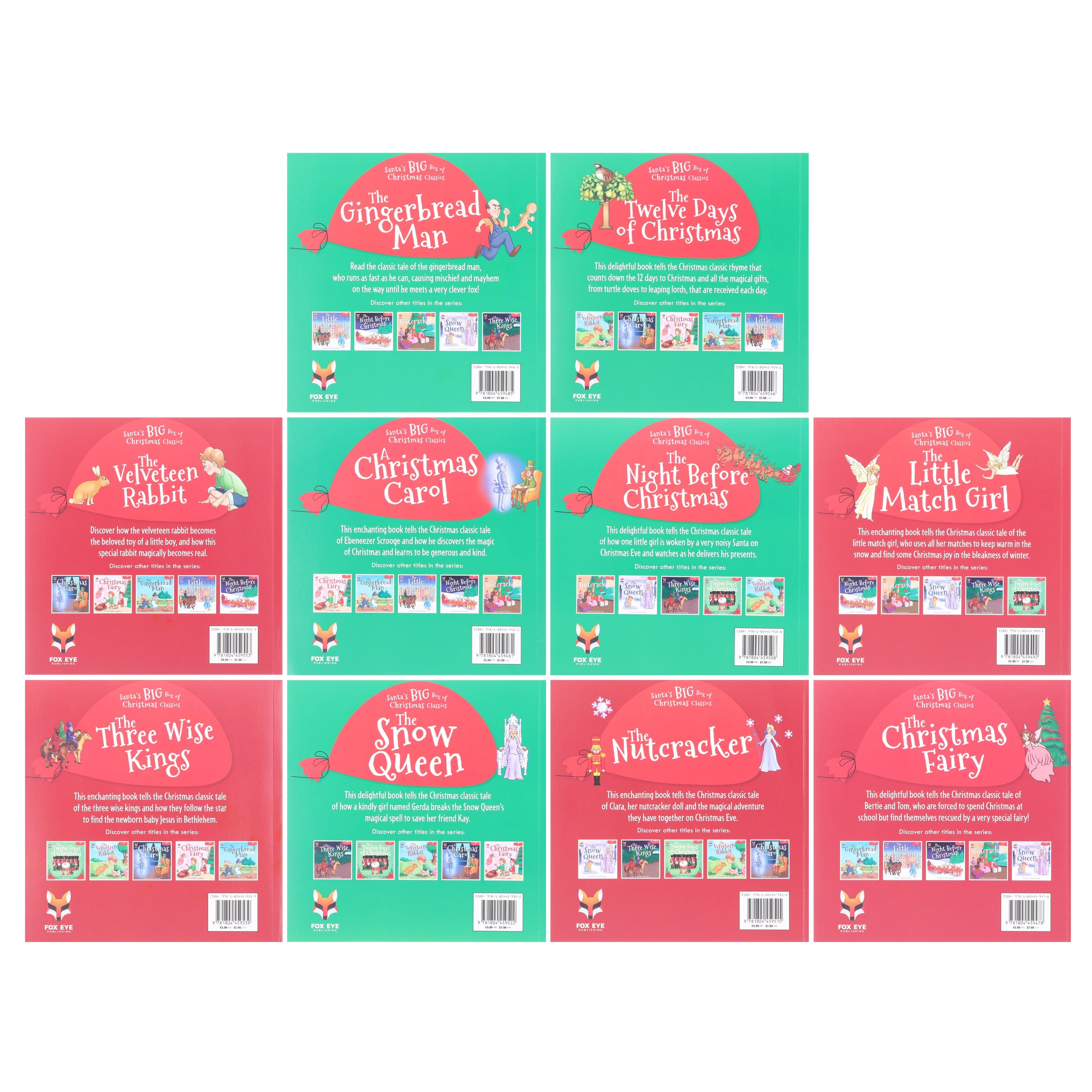 Santa's Big Box of Christmas Classics Collection by Kiki Wood 10 Books Set - Ages 5-9 - E-B00k