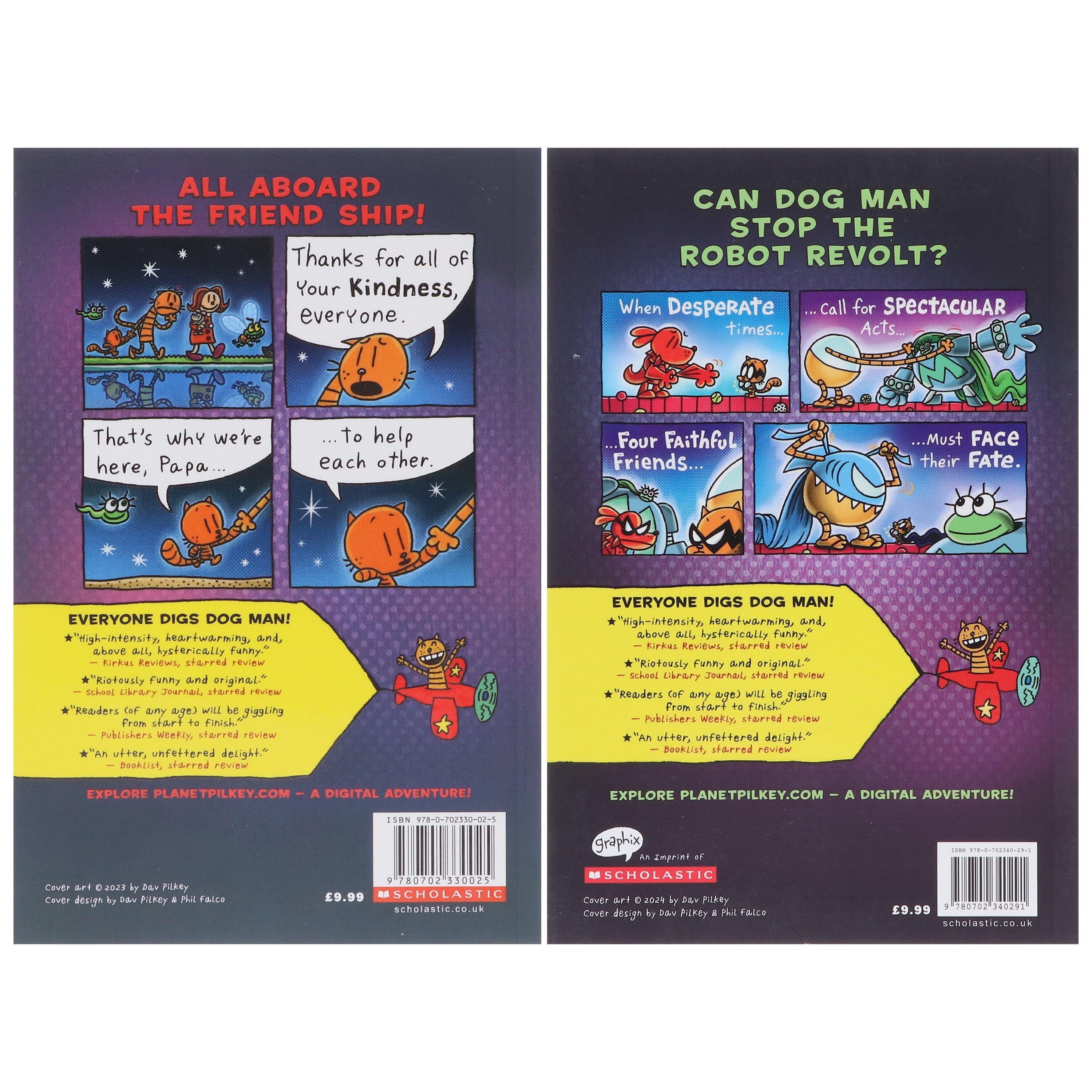 Dog Man Series by Dav Pilkey (Book No. 11 & 12) Collection 2 Books Set- Ages 6-12 - E-B00k