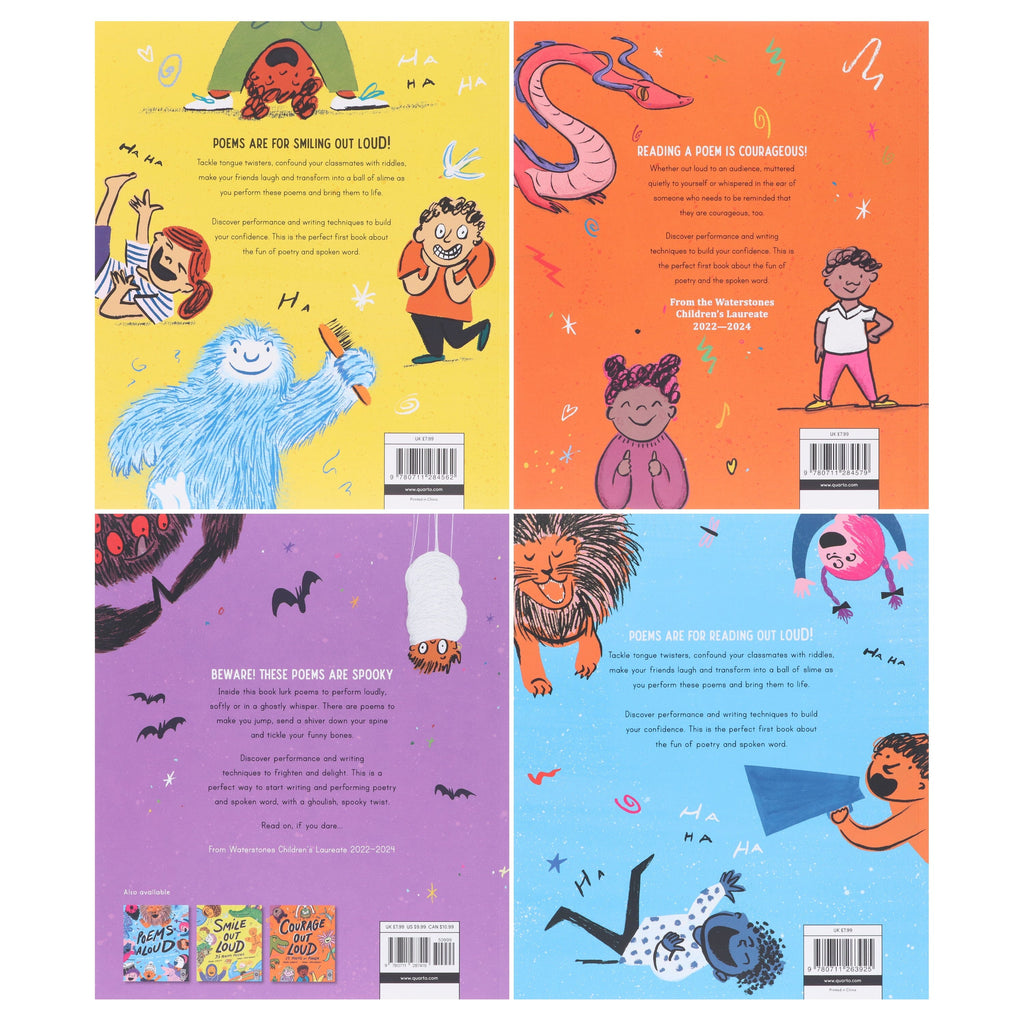 Poetry to Perform Series By Joseph Coelho: Illustrated 4 Picture Books Collection Set - Ages 5-10 - E-B00k