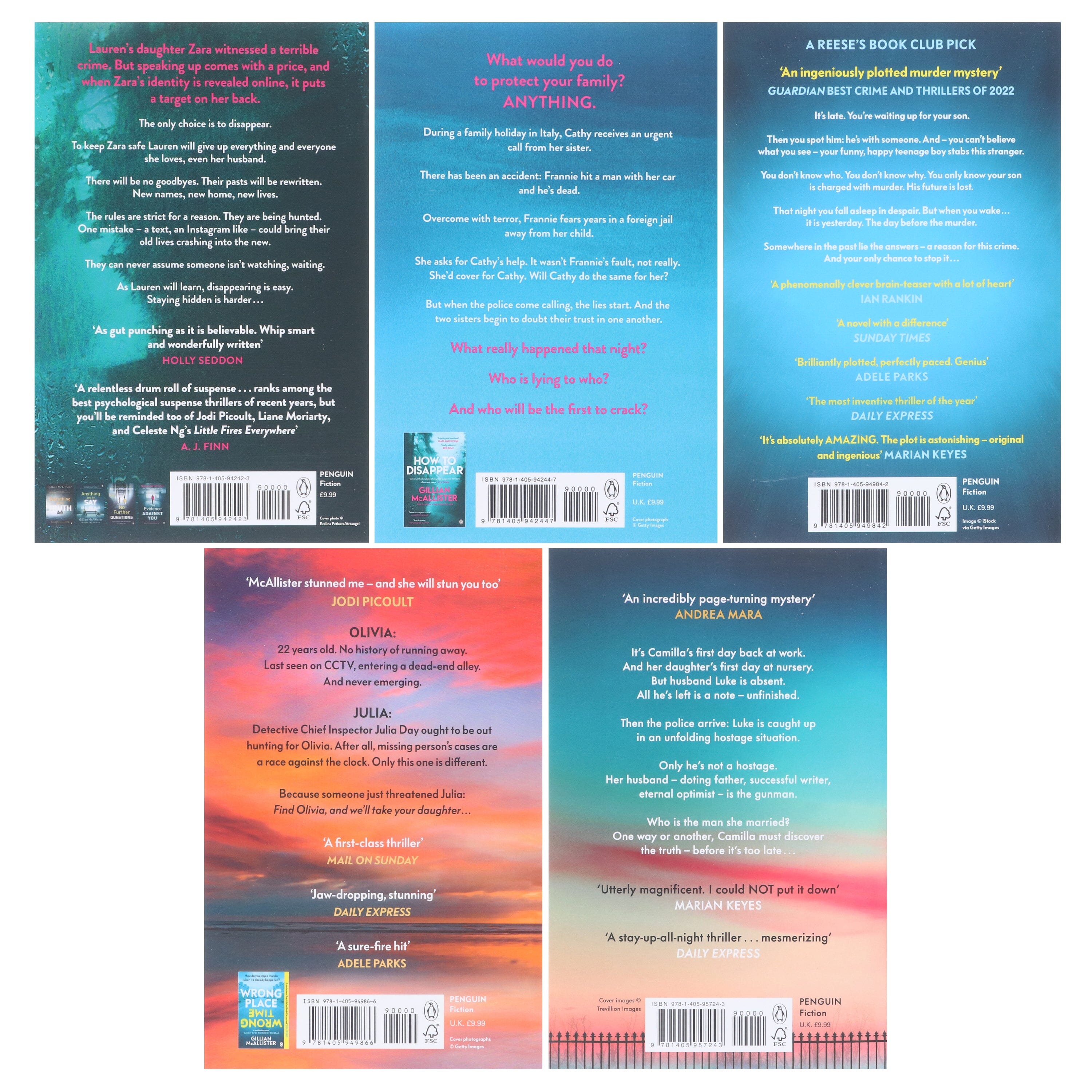 Gillian McAllister Collection 5 Books Set - Fiction - E-B00k