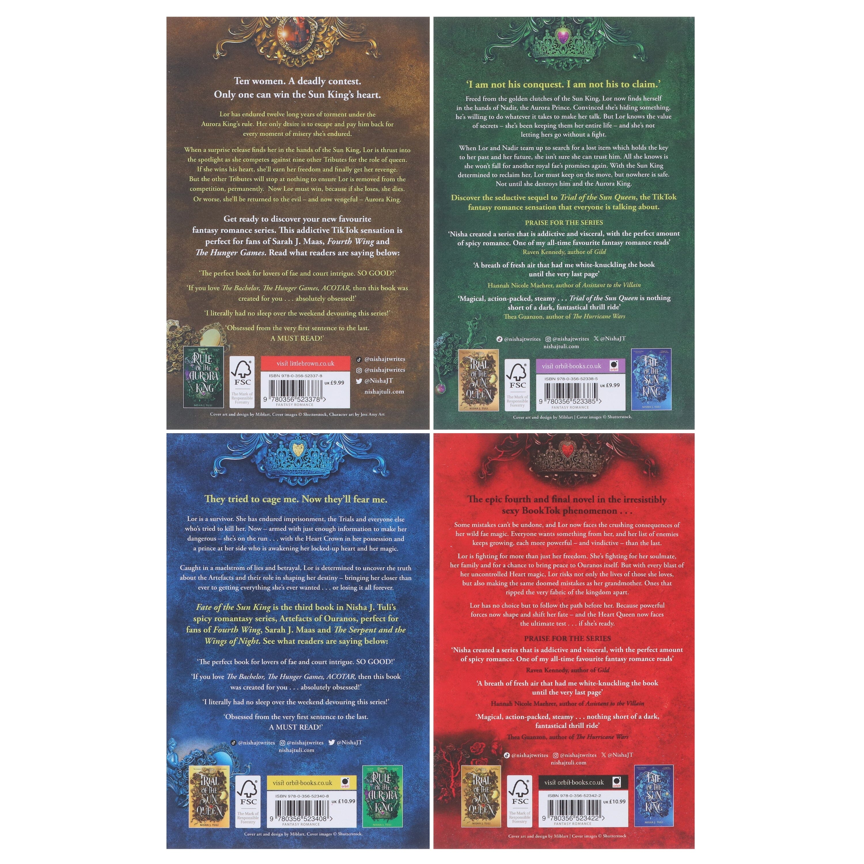 Artefacts of Ouranos Series by Nisha J. Tuli 4 Books Collection Set - Fiction - E-B00k