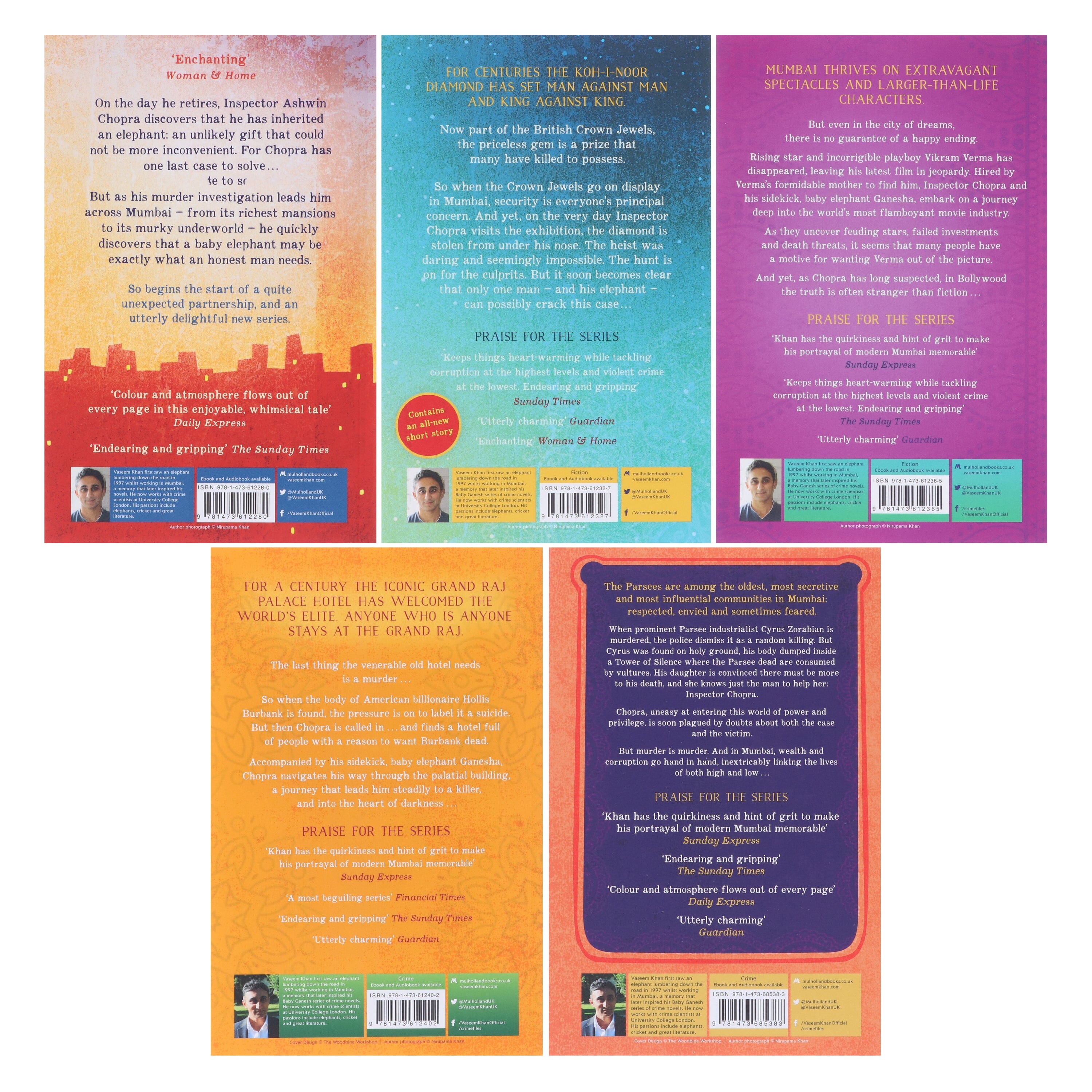 Baby Ganesh Agency Investigation Series by Vaseem Khan 5 Books Collection Set - Fiction - E-B00k