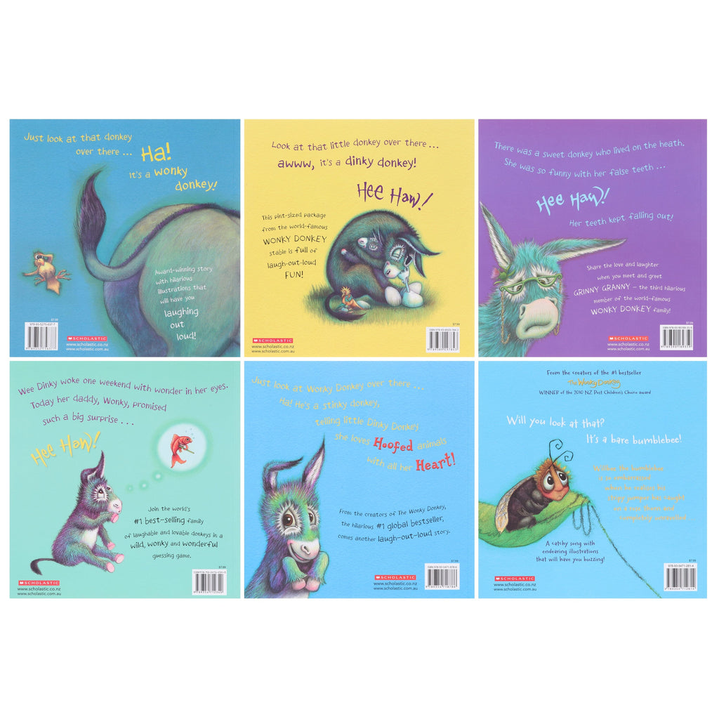 Wonky Donkey Series by Craig Smith & Maureen Thomson Illustrated 6 Books Collection Set - Ages 3+ - E-B00k