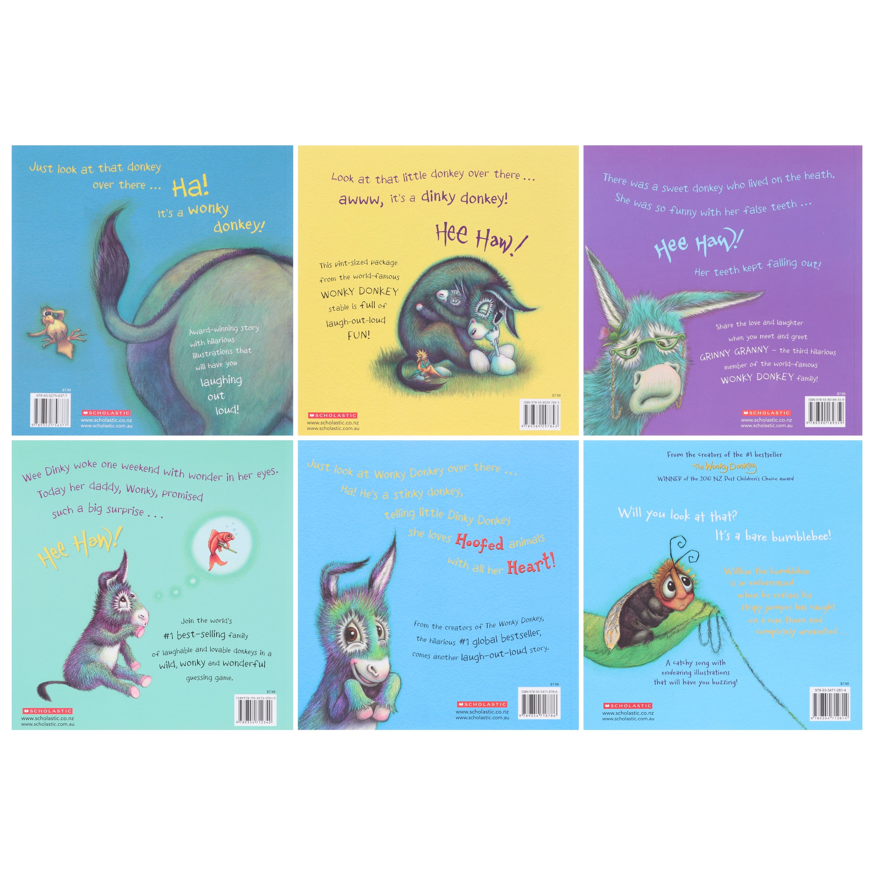 Wonky Donkey Series by Craig Smith & Maureen Thomson Illustrated 6 Books Collection Set - Ages 3+ - E-B00k
